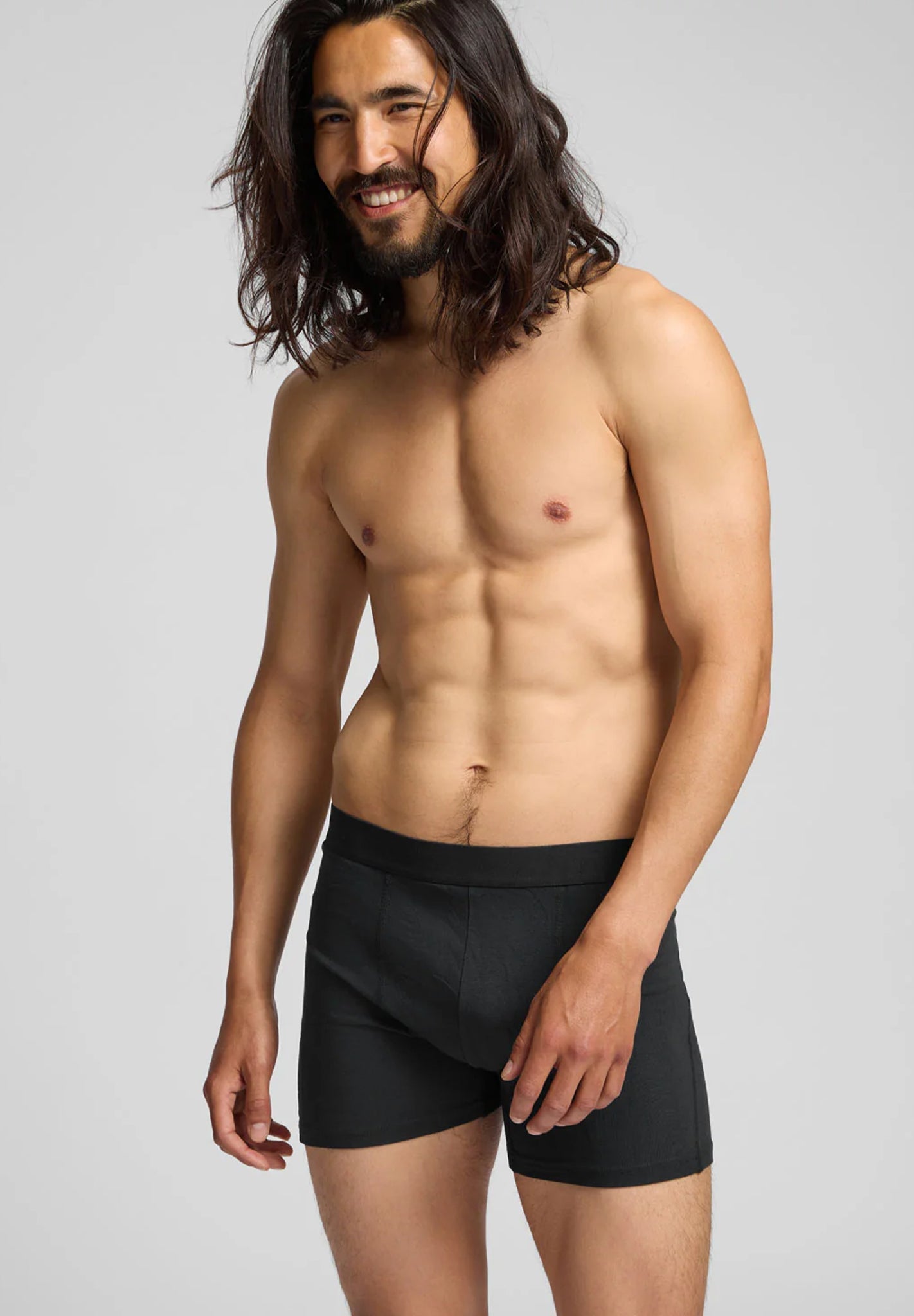 COLORFUL STANDARD - 3 Pack Organic Boxer Briefs - Deep Black - BACKYARD