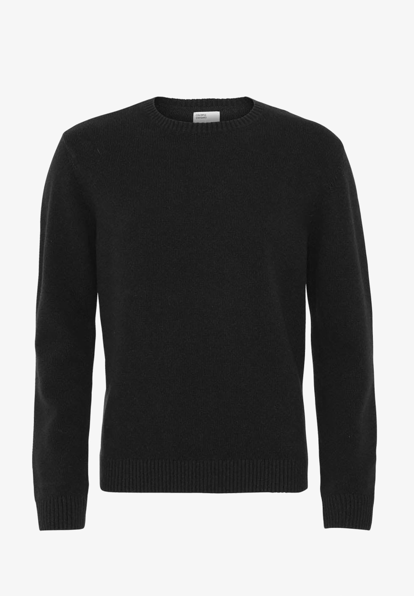 COLORFUL STANDARD - Classic Merino Wool Crew - Deep Black - BACKYARD