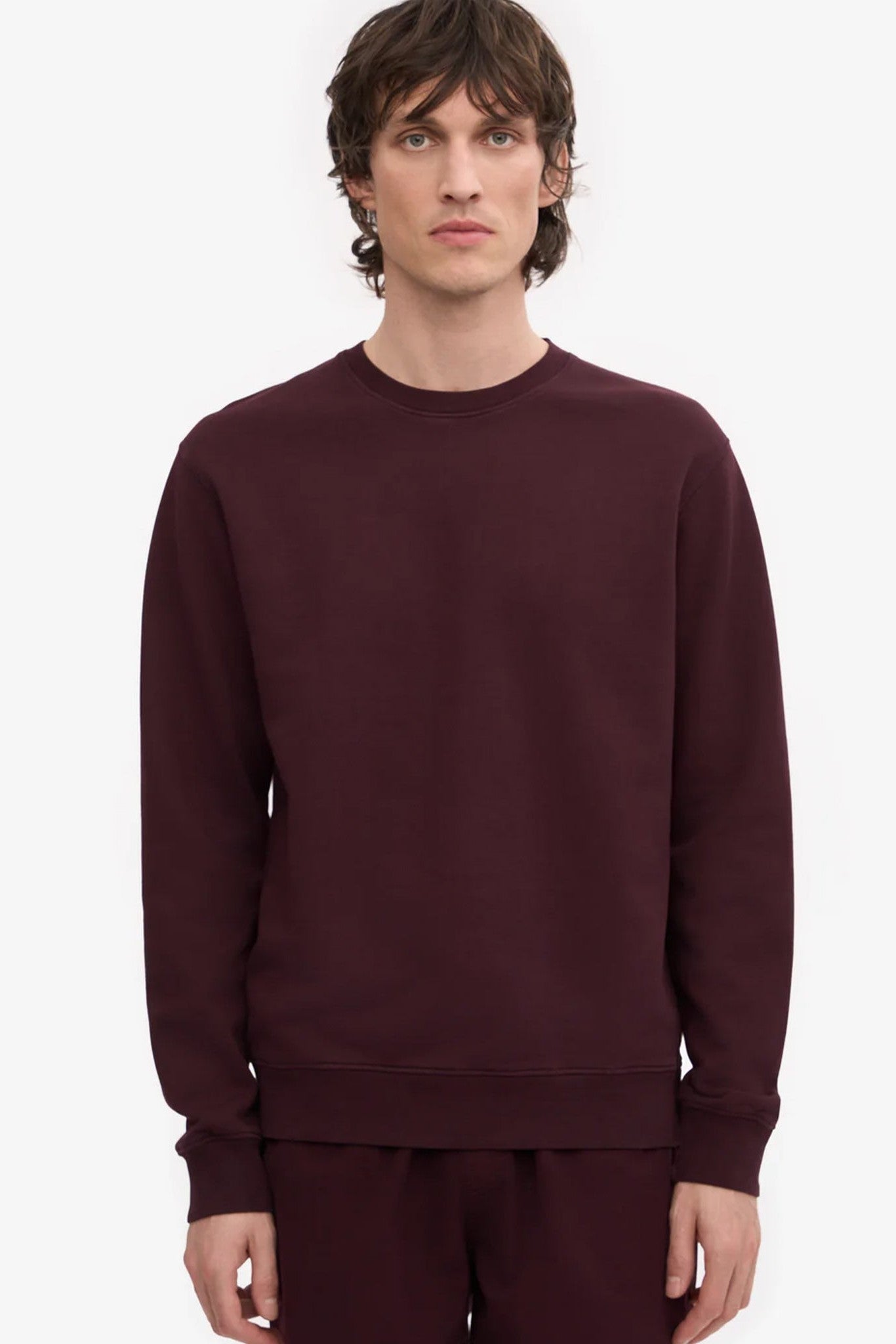 COLORFUL STANDARD - Classic Organic Crew - Oxblood Red - BACKYARD