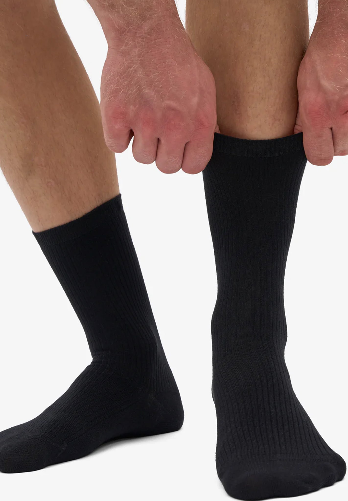 COLORFUL STANDARD - Classic Organic Sock - Deep Black - BACKYARD