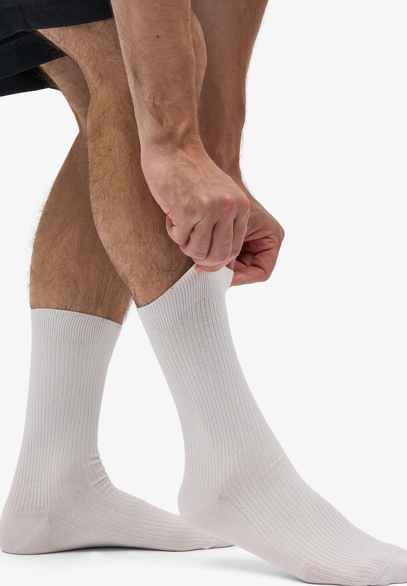 COLORFUL STANDARD - Classic Organic Sock - Optical White - BACKYARD