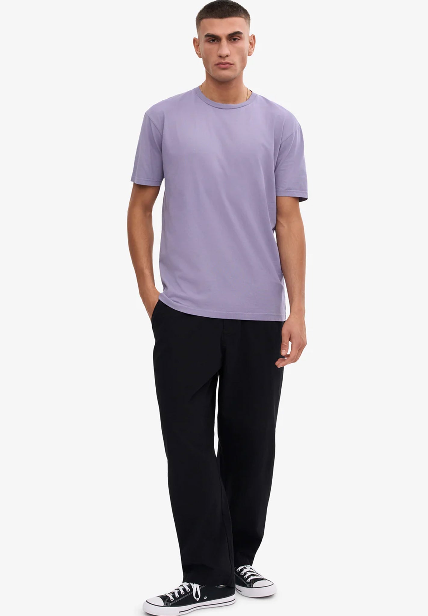 COLORFUL STANDARD - Classic Organic Tee - Purple Jade - BACKYARD