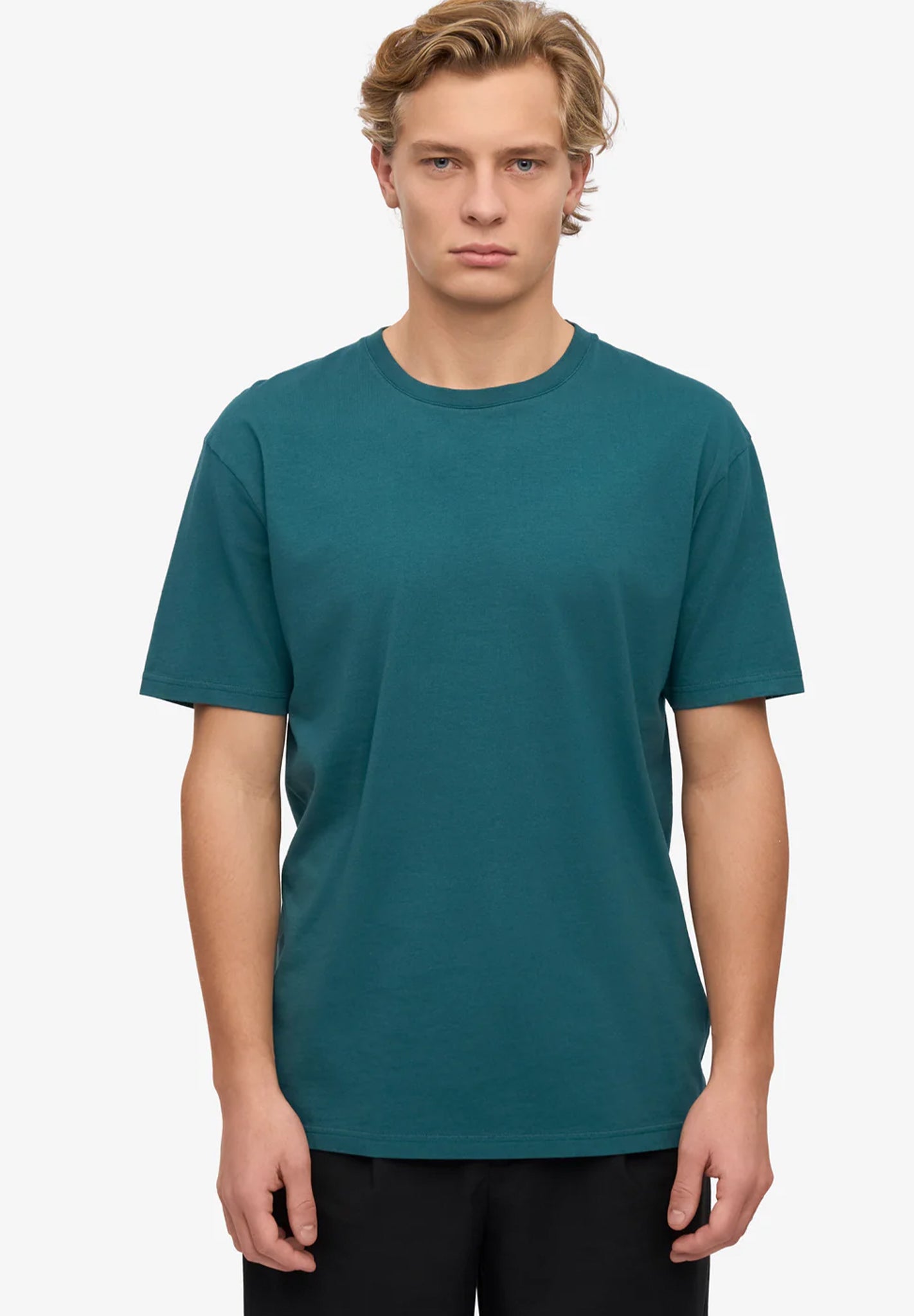 COLORFUL STANDARD - Classic Organic Tee - Ocean Green - BACKYARD