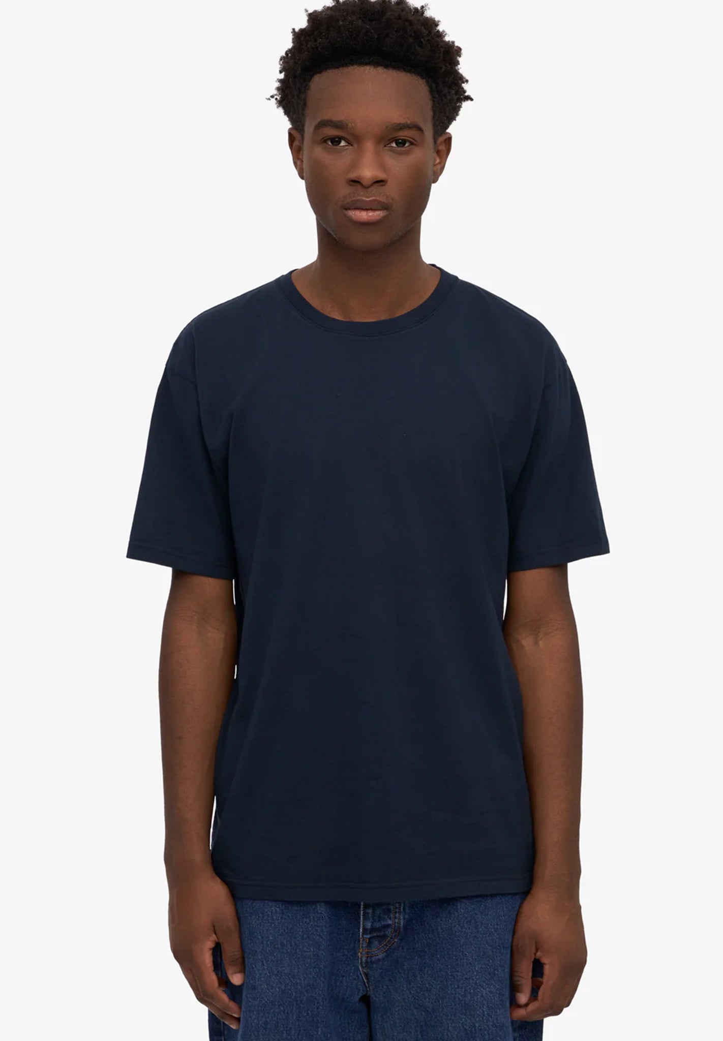 COLORFUL STANDARD - Classic Organic Tee - Navy Blue - BACKYARD