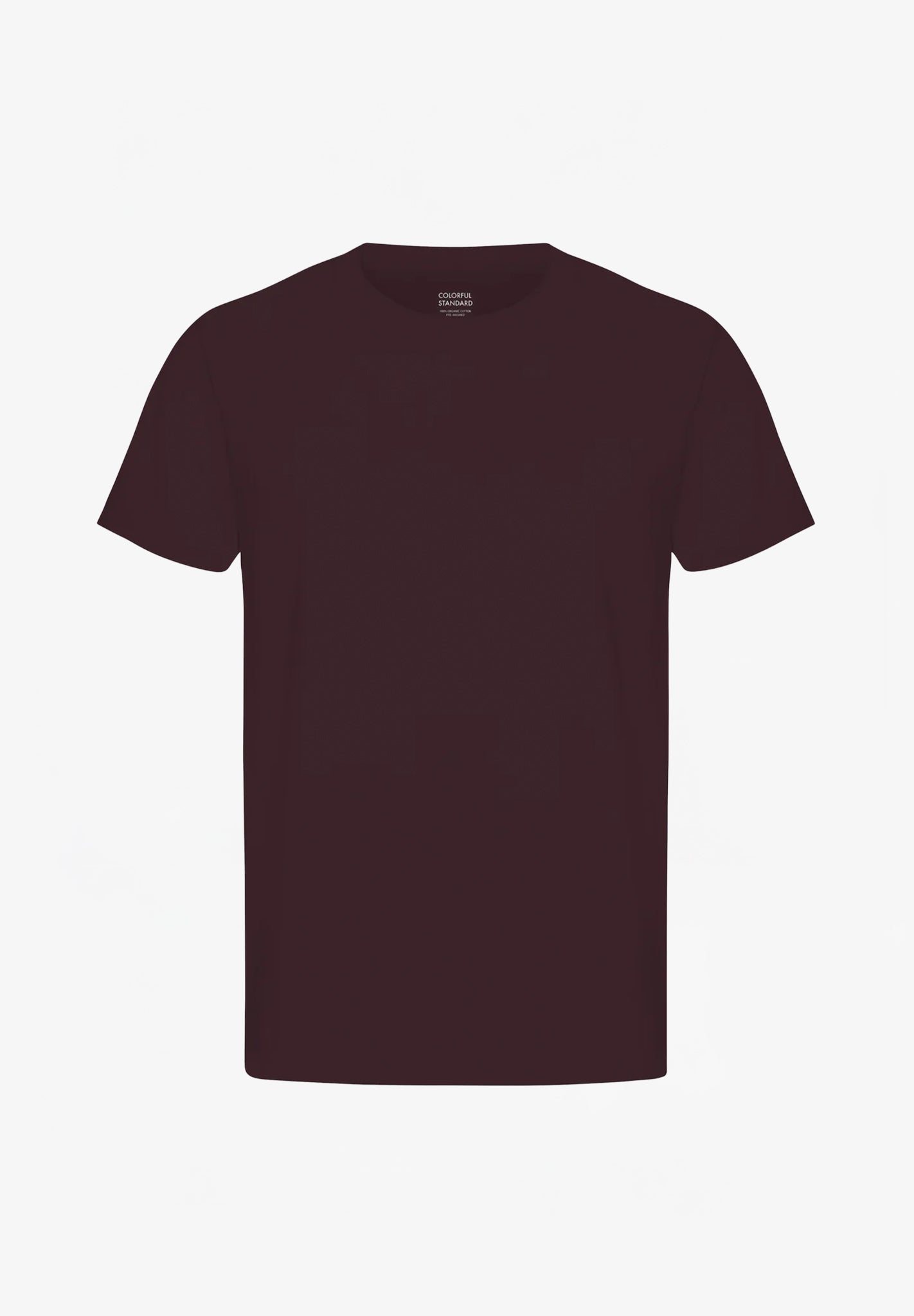 COLORFUL STANDARD - Classic Organic Tee - Oxblood Red - BACKYARD