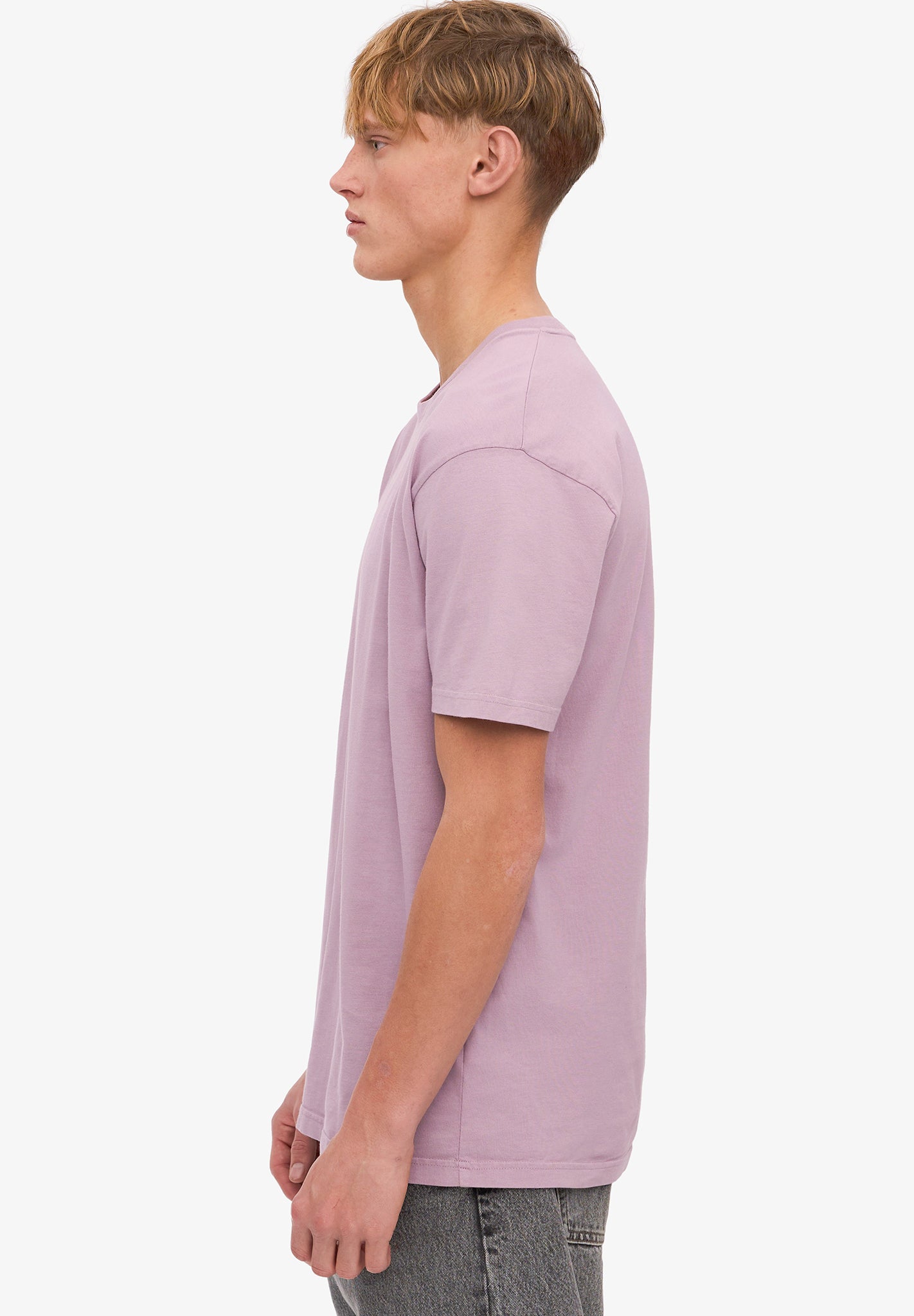 COLORFUL STANDARD - Classic Organic Tee - Pearly Purple - BACKYARD