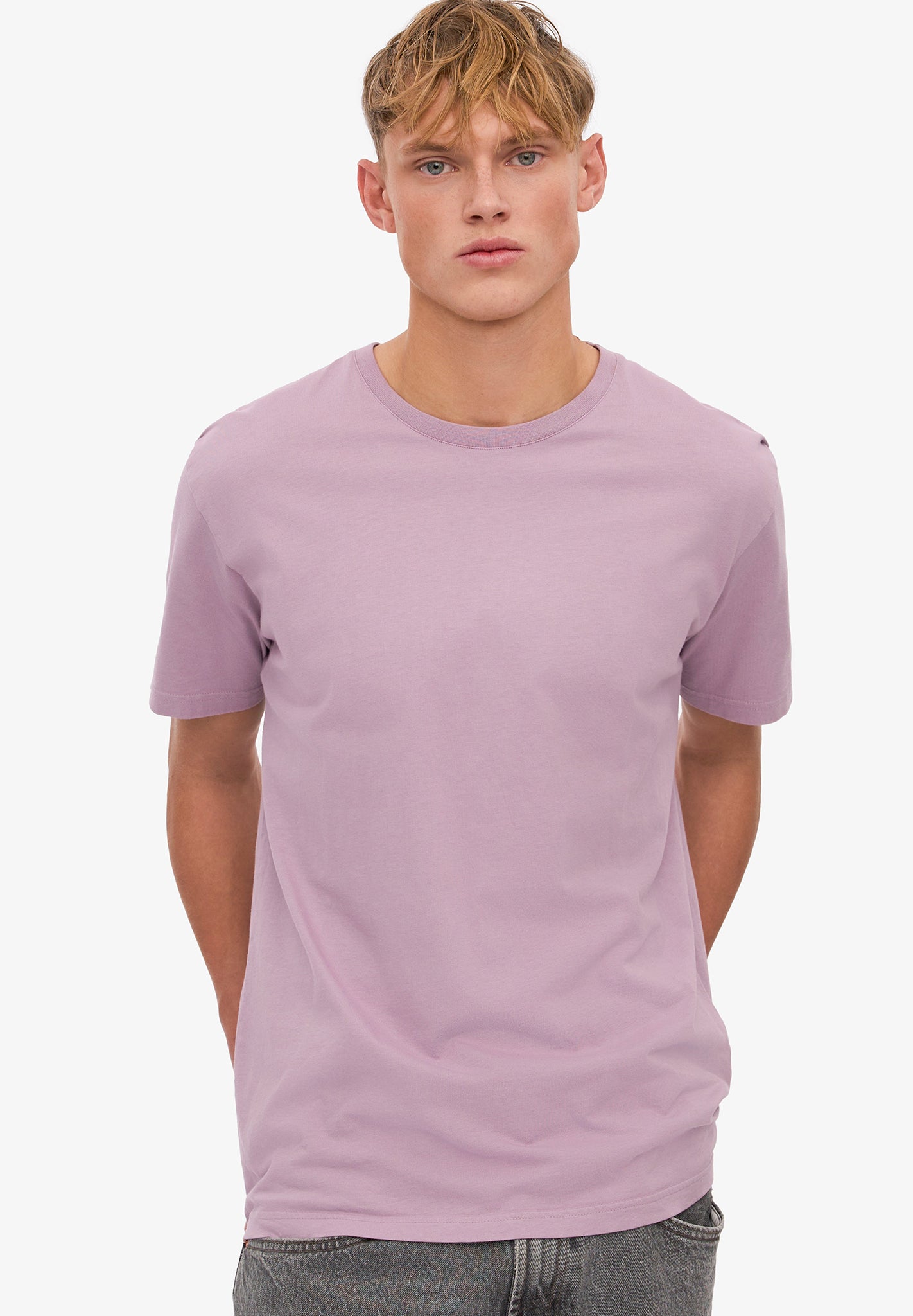 COLORFUL STANDARD - Classic Organic Tee - Pearly Purple - BACKYARD