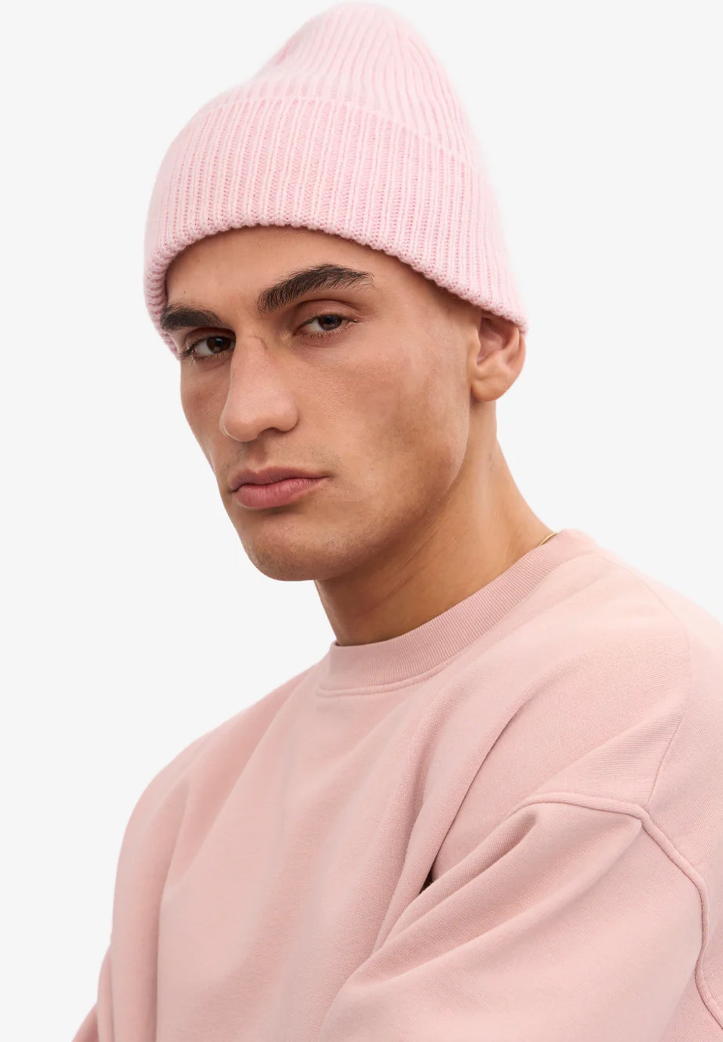 COLORFUL STANDARD - Merino Wool Beanie - Faded Pink - BACKYARD