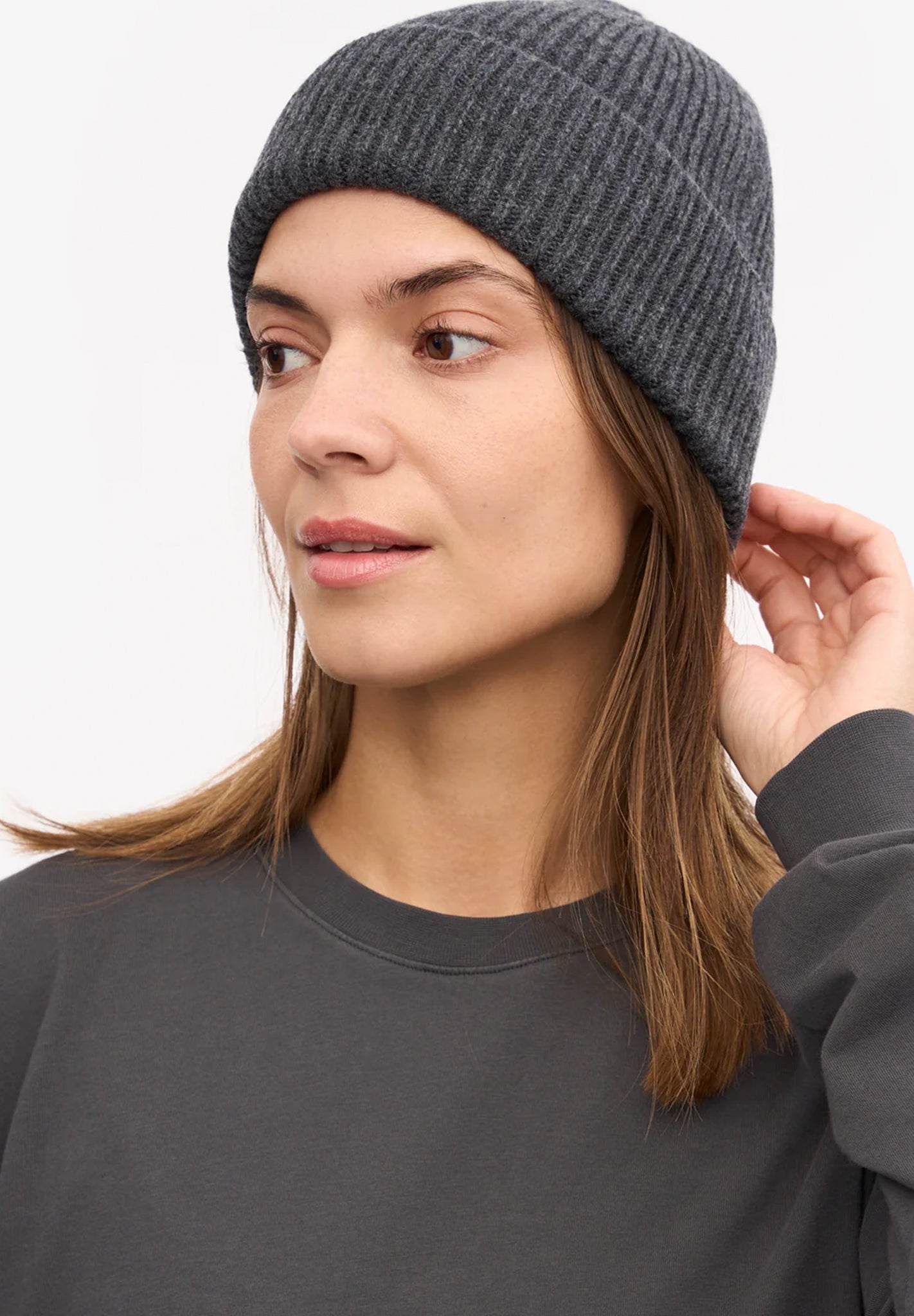 COLORFUL STANDARD - Merino Wool Beanie - Lava Grey - BACKYARD