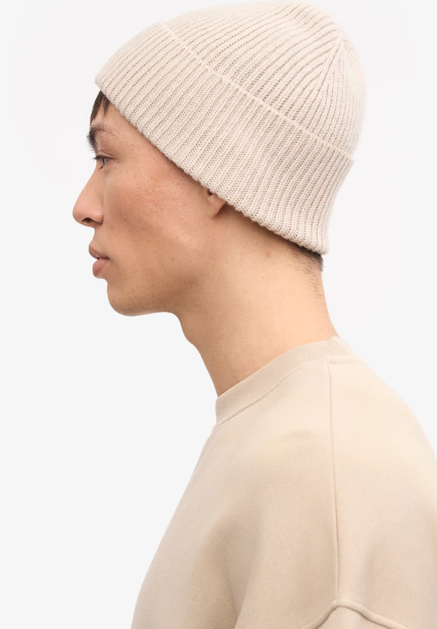 COLORFUL STANDARD - Merino Wool Beanie - Ivory White - BACKYARD