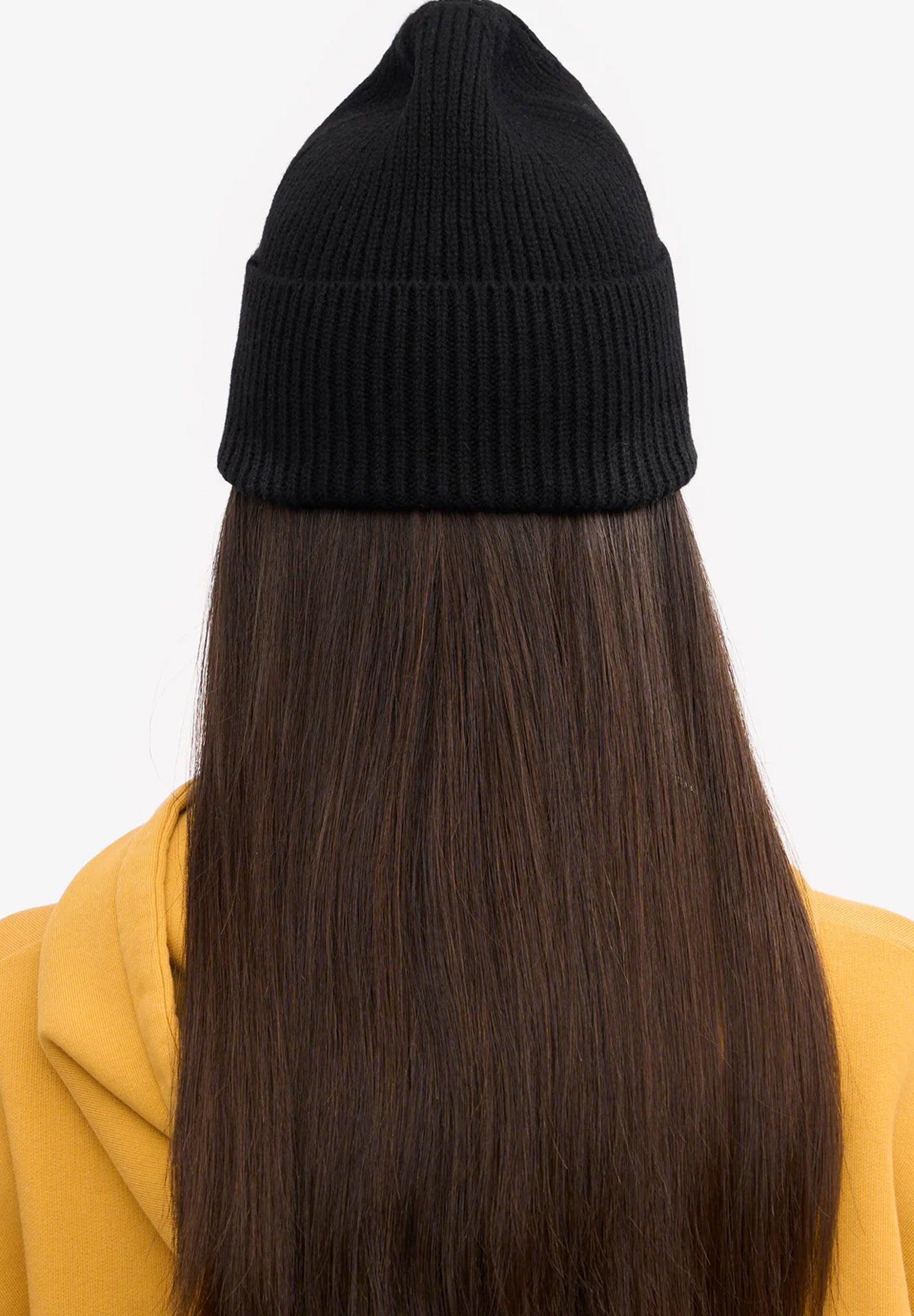 COLORFUL STANDARD - Merino Wool Beanie - Deep Black - BACKYARD