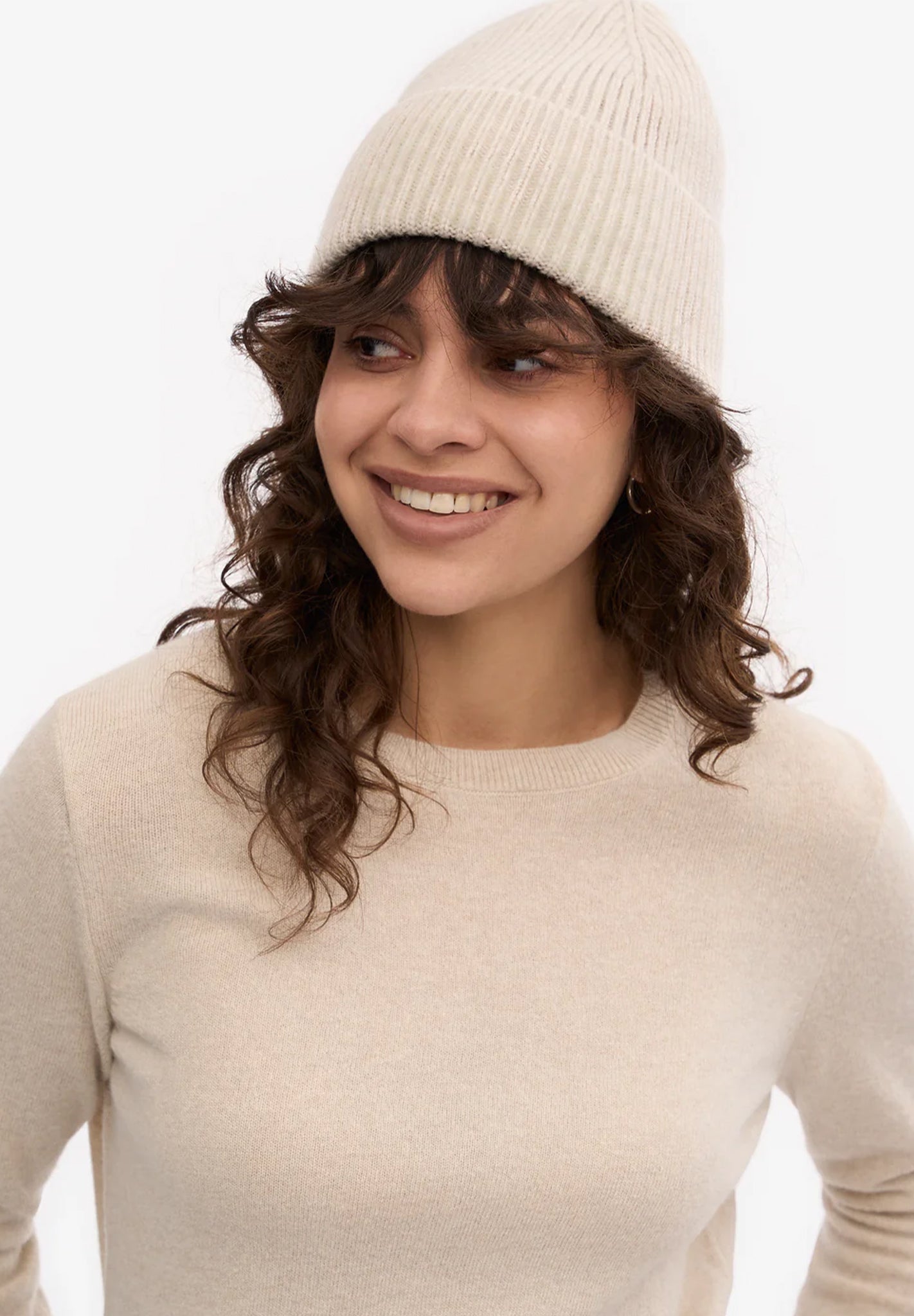 COLORFUL STANDARD - Merino Wool Beanie - Ivory White - BACKYARD