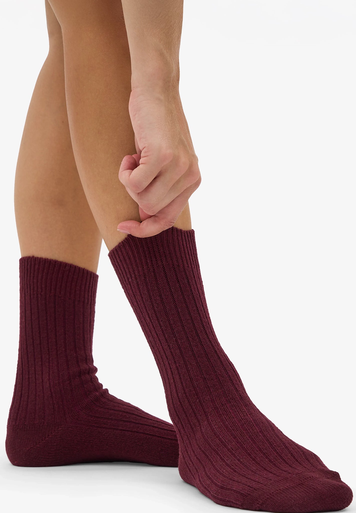 COLORFUL STANDARD - Merino Wool Blend Sock - Oxblood Red - BACKYARD