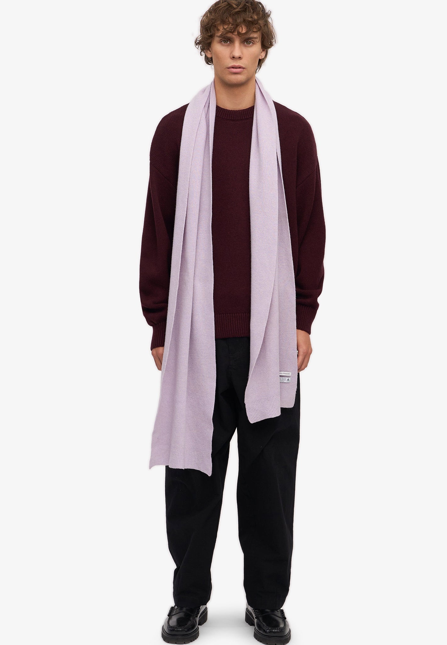 COLORFUL STANDARD - Merino Wool Scarf - Soft Lavender - BACKYARD