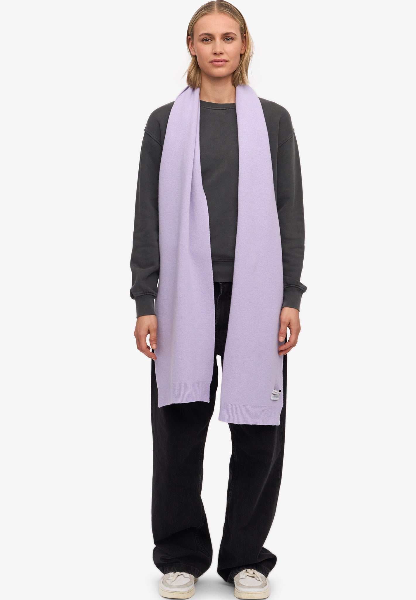 COLORFUL STANDARD - Merino Wool Scarf - Soft Lavender - BACKYARD