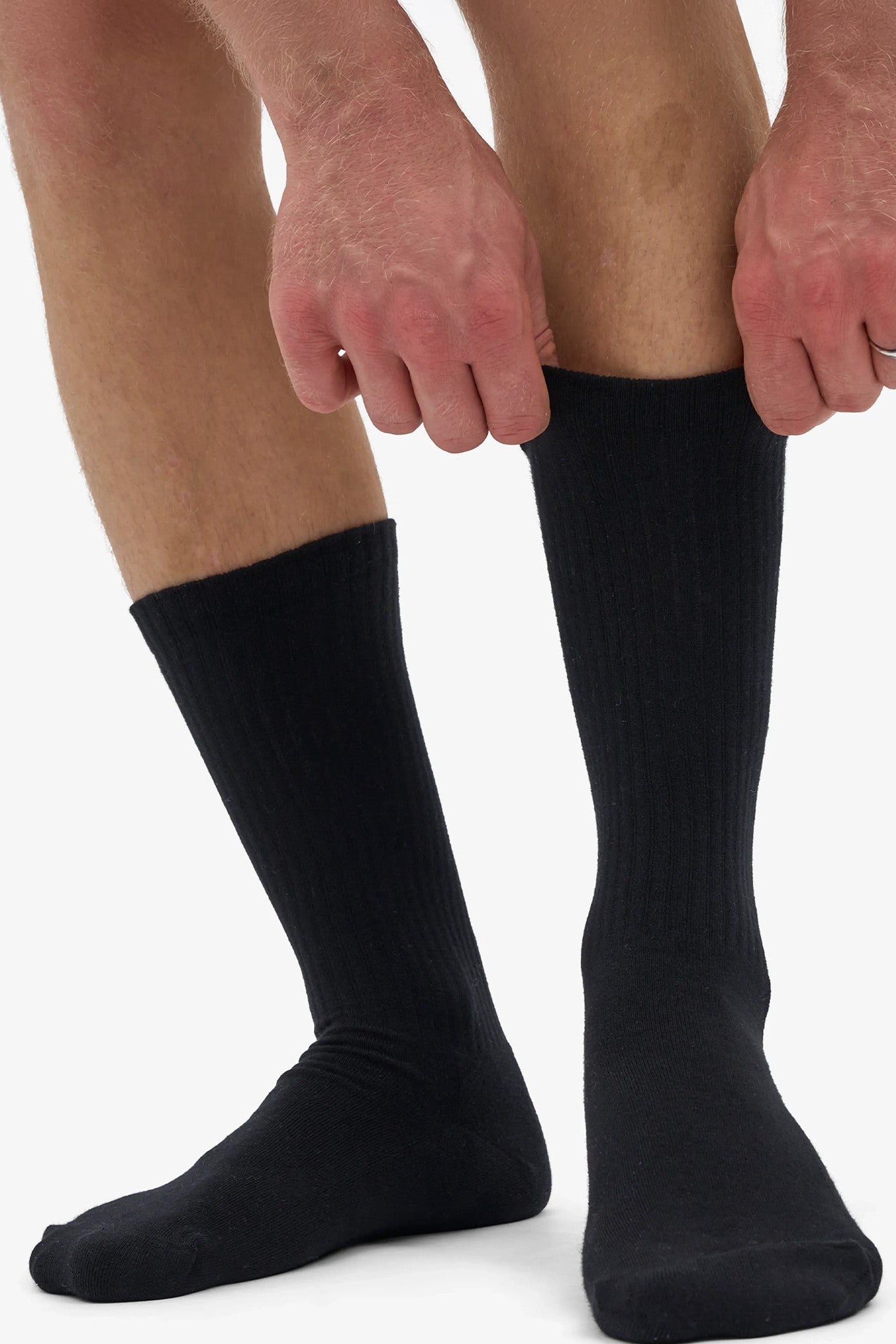 COLORFUL STANDARD - Organic Active Sock - Deep Black - BACKYARD