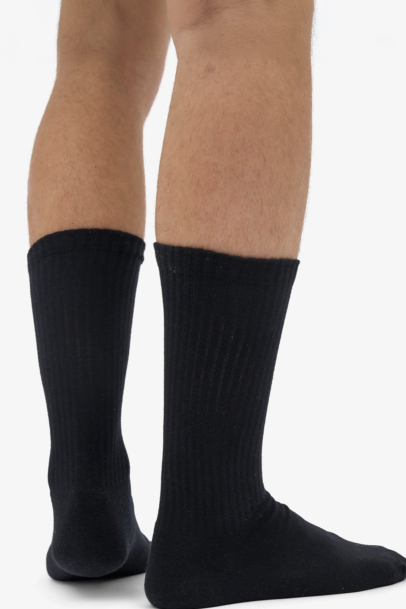COLORFUL STANDARD - Organic Active Sock - Deep Black - BACKYARD