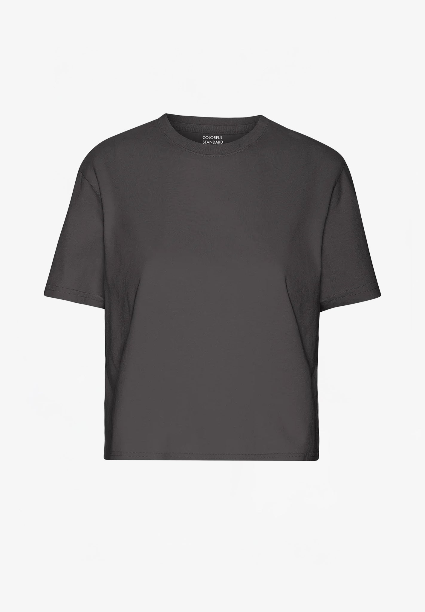 COLORFUL STANDARD - Organic Boxy Crop Tee - Lava Grey - BACKYARD