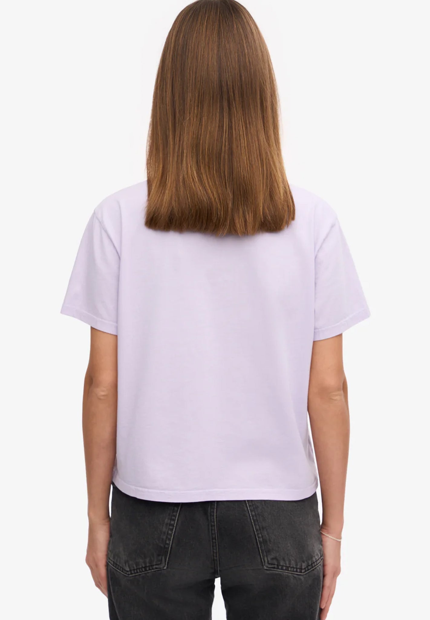 COLORFUL STANDARD - Organic Boxy Crop Tee - Soft Lavender - BACKYARD