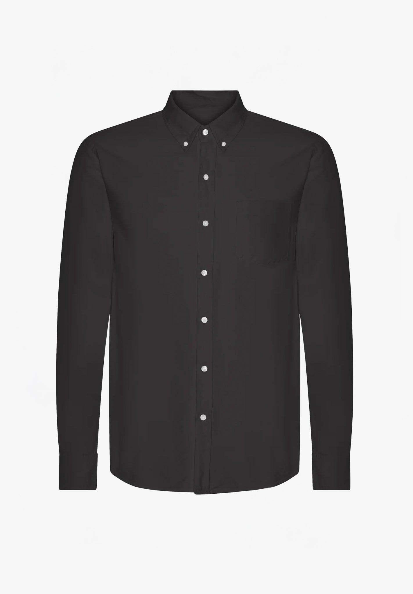 COLORFUL STANDARD - Organic Flannel Shirt - Lava Grey - BACKYARD