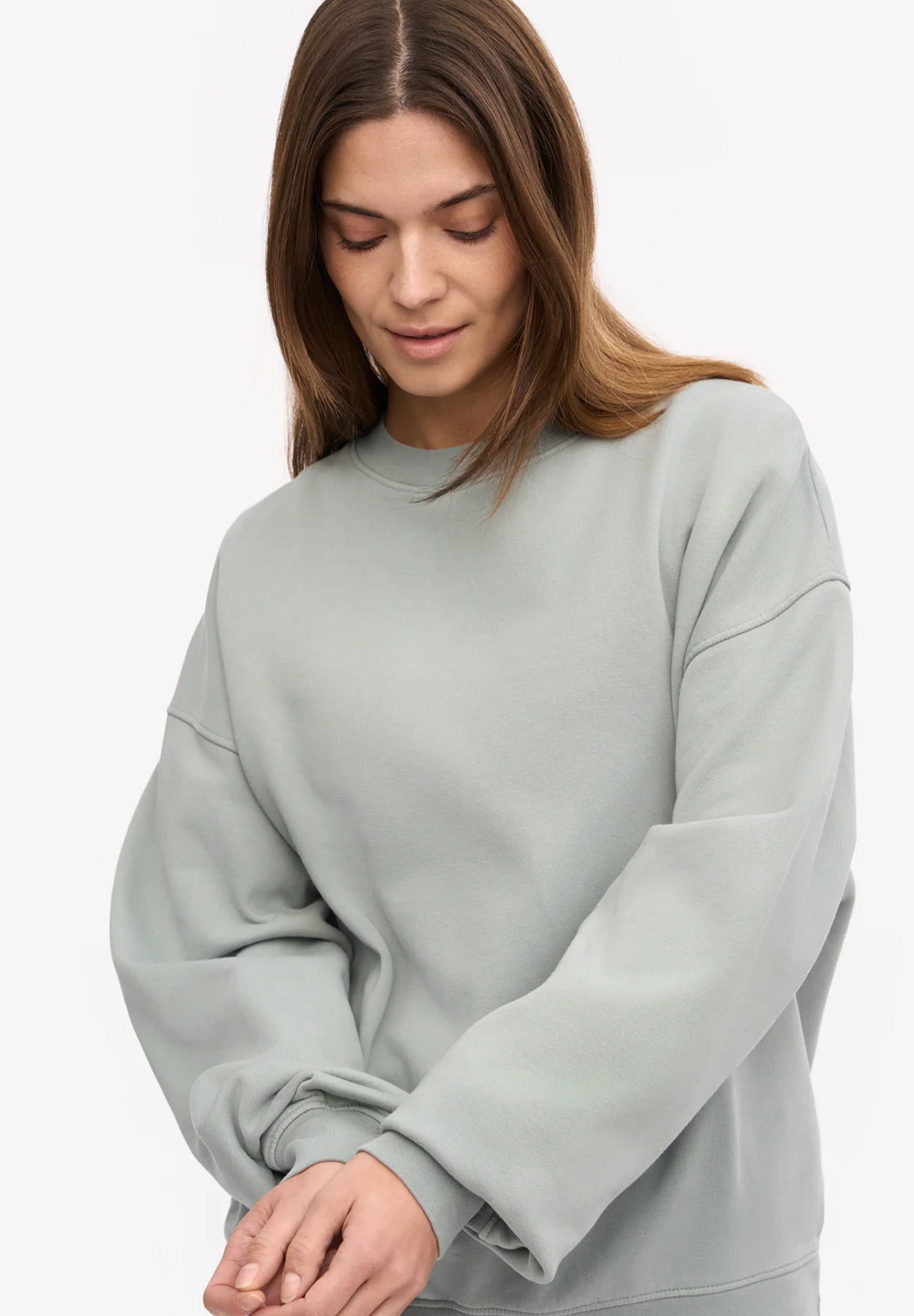 COLORFUL STANDARD - Organic Oversized Crew - Steel Blue - BACKYARD