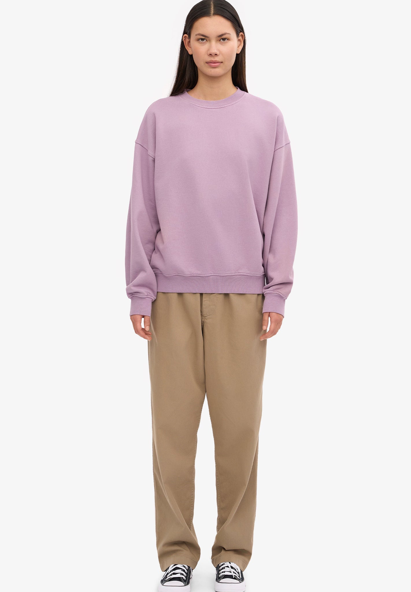 COLORFUL STANDARD - Organic Oversized Crew - Pearly Purple - BACKYARD