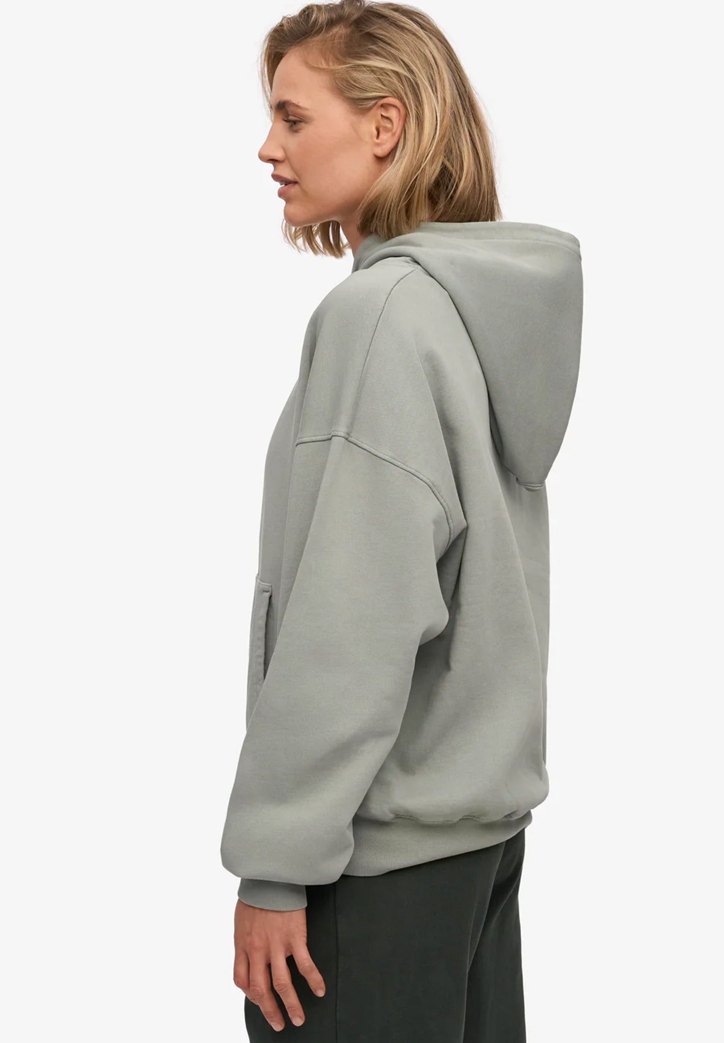 COLORFUL STANDARD - Organic Oversized Hood - Steel Blue - BACKYARD