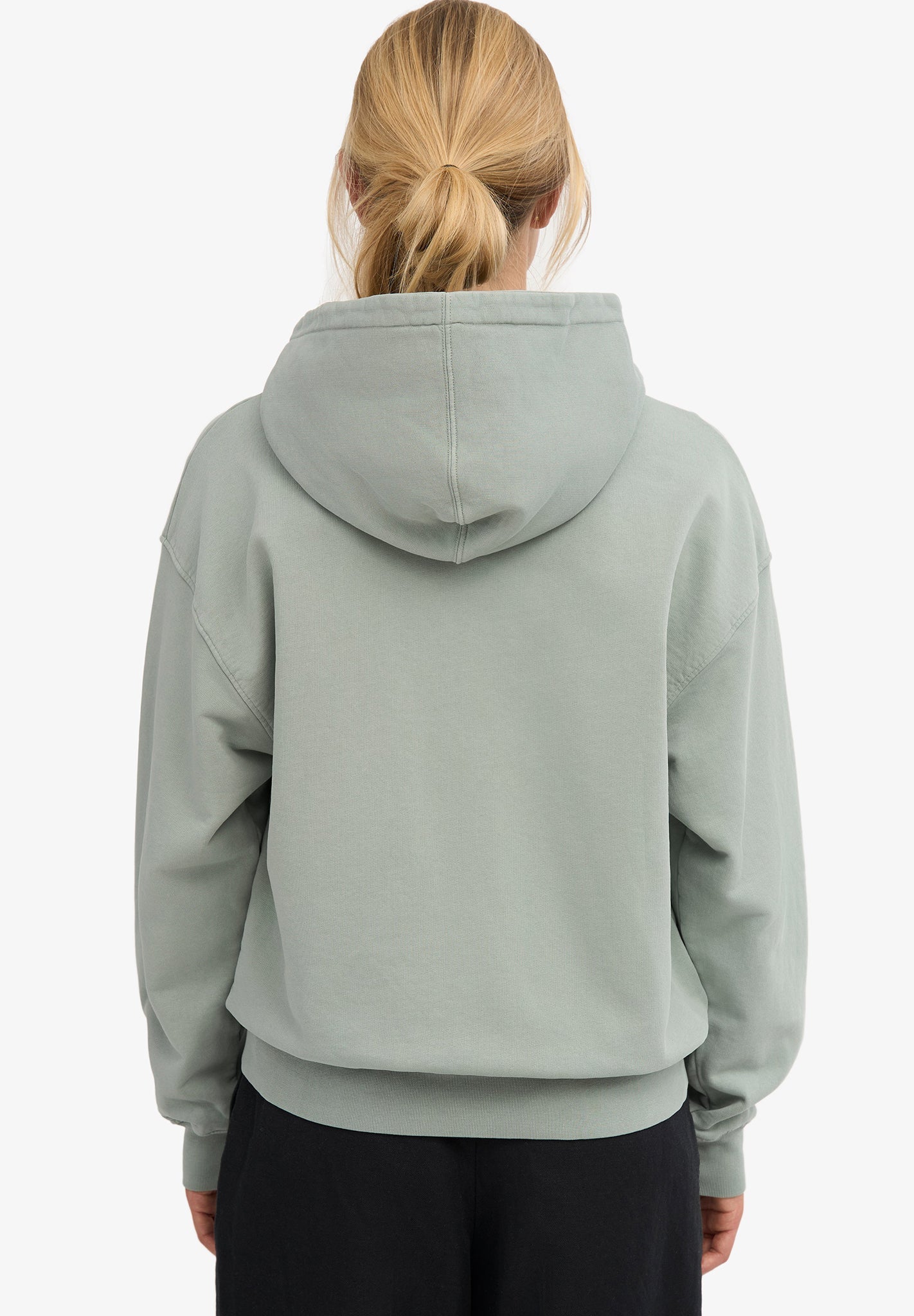 COLORFUL STANDARD - Organic Oversized Zip Hood - Steel Blue - BACKYARD