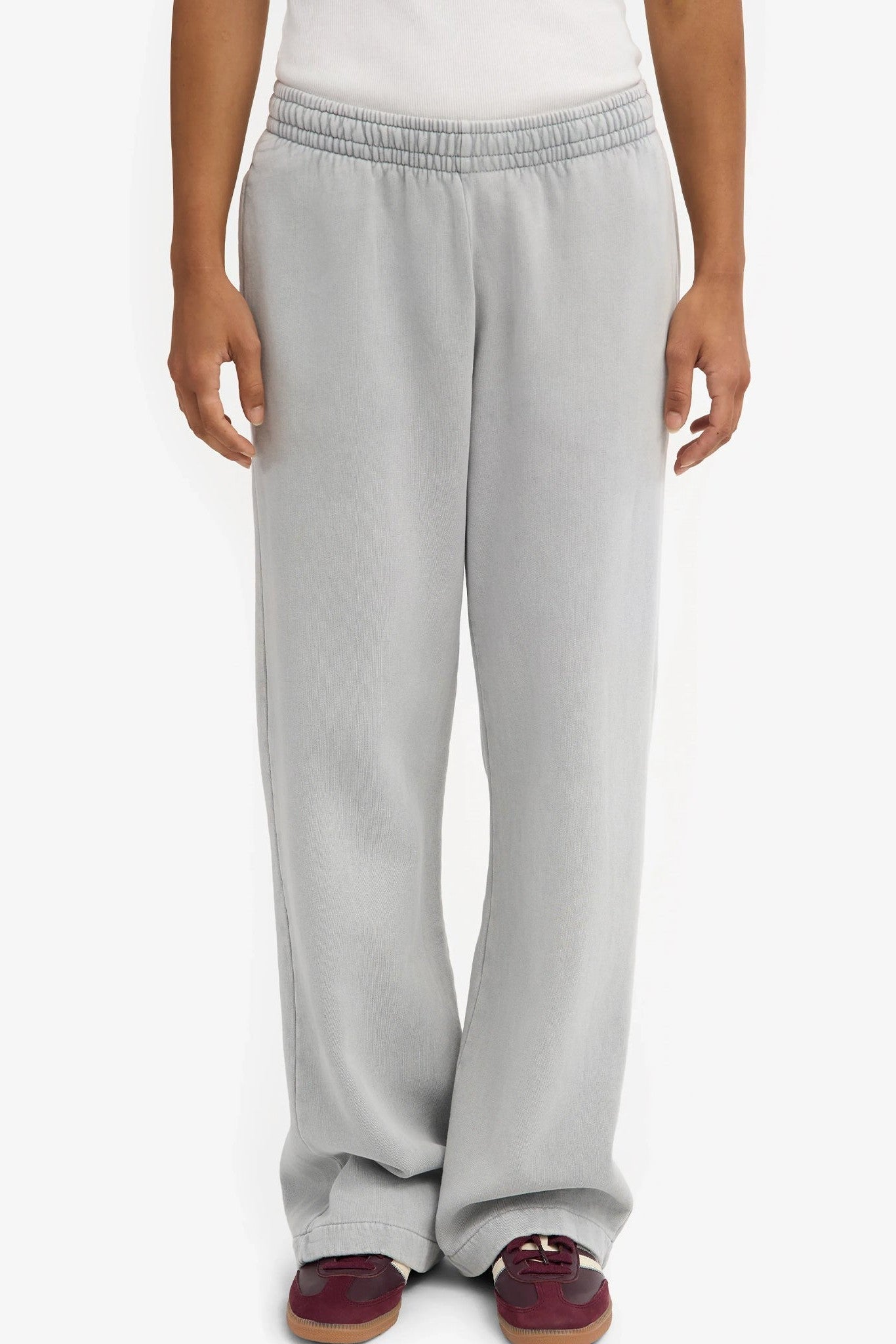COLORFUL STANDARD - Organic Straight Leg Sweatpants - Faded Grey - BACKYARD