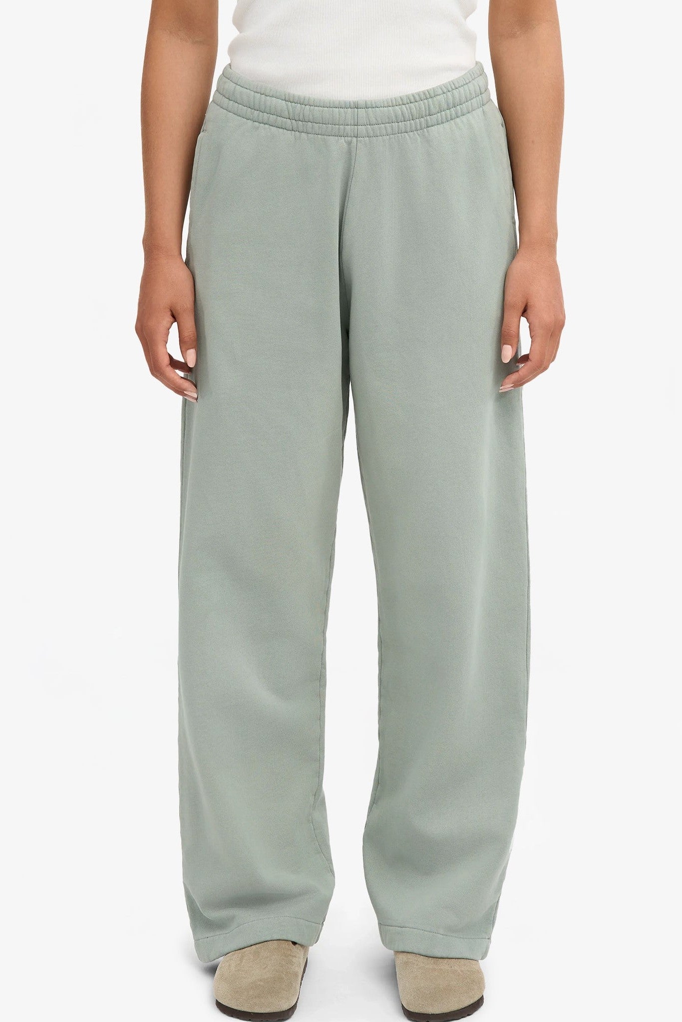 COLORFUL STANDARD - Organic Straight Leg Sweatpants - Steel Blue - BACKYARD