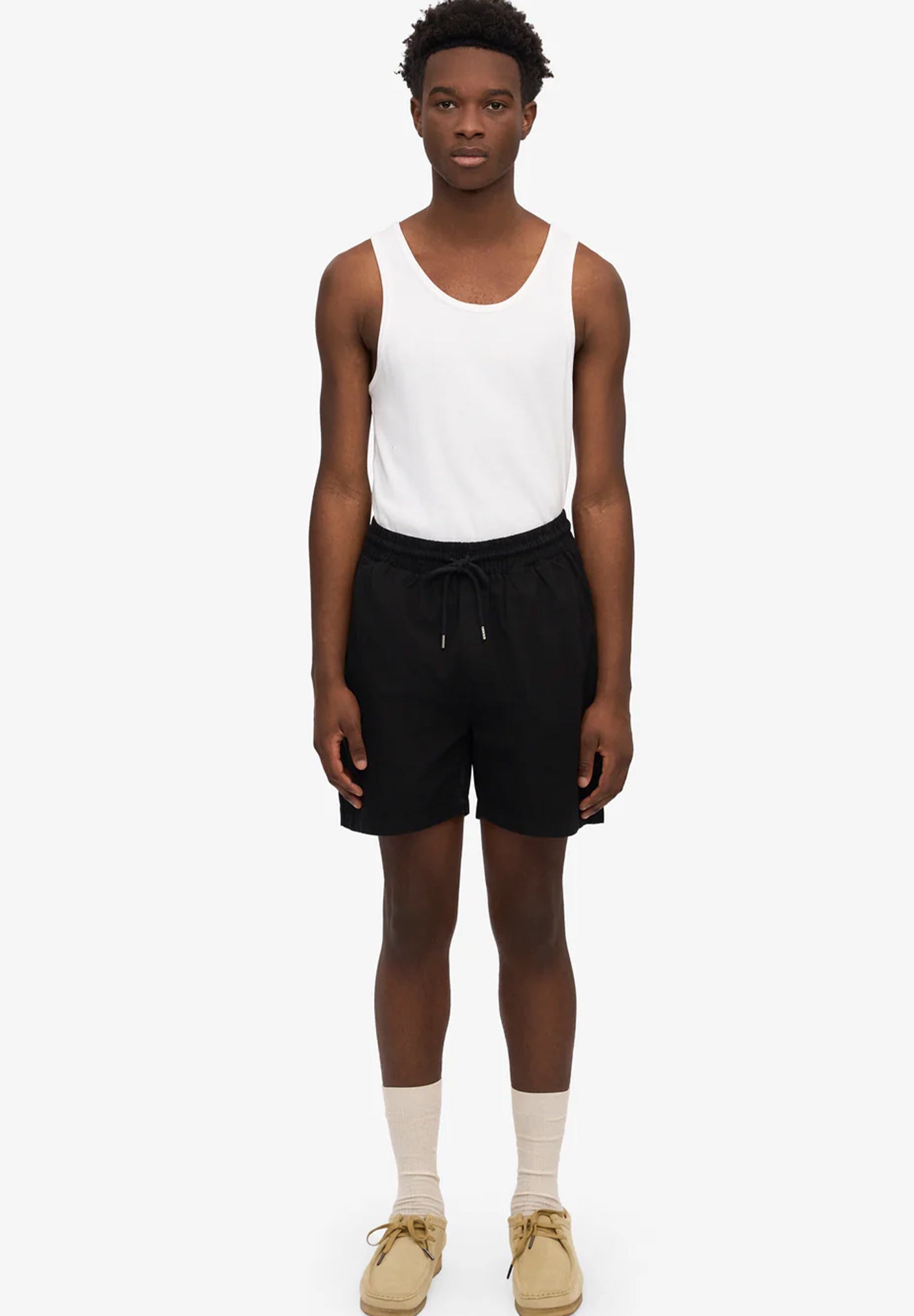 COLORFUL STANDARD - Organic Twill Shorts - Deep Black - BACKYARD