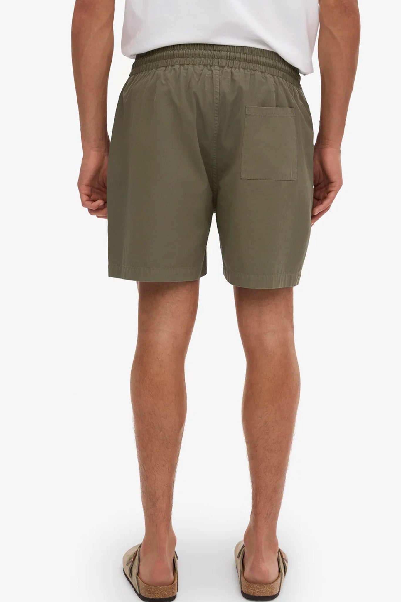 COLORFUL STANDARD - Organic Twill Shorts - Dusty Olive - BACKYARD