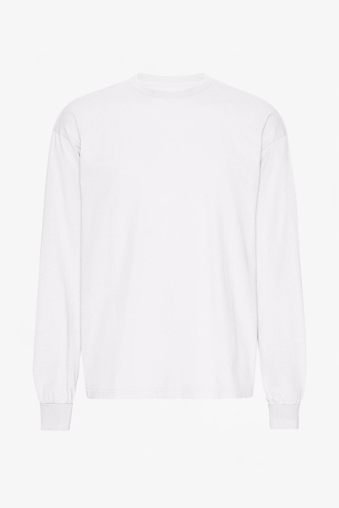 COLORFUL STANDARD - Oversized Organic L/S T-Shirt - Optical White - BACKYARD