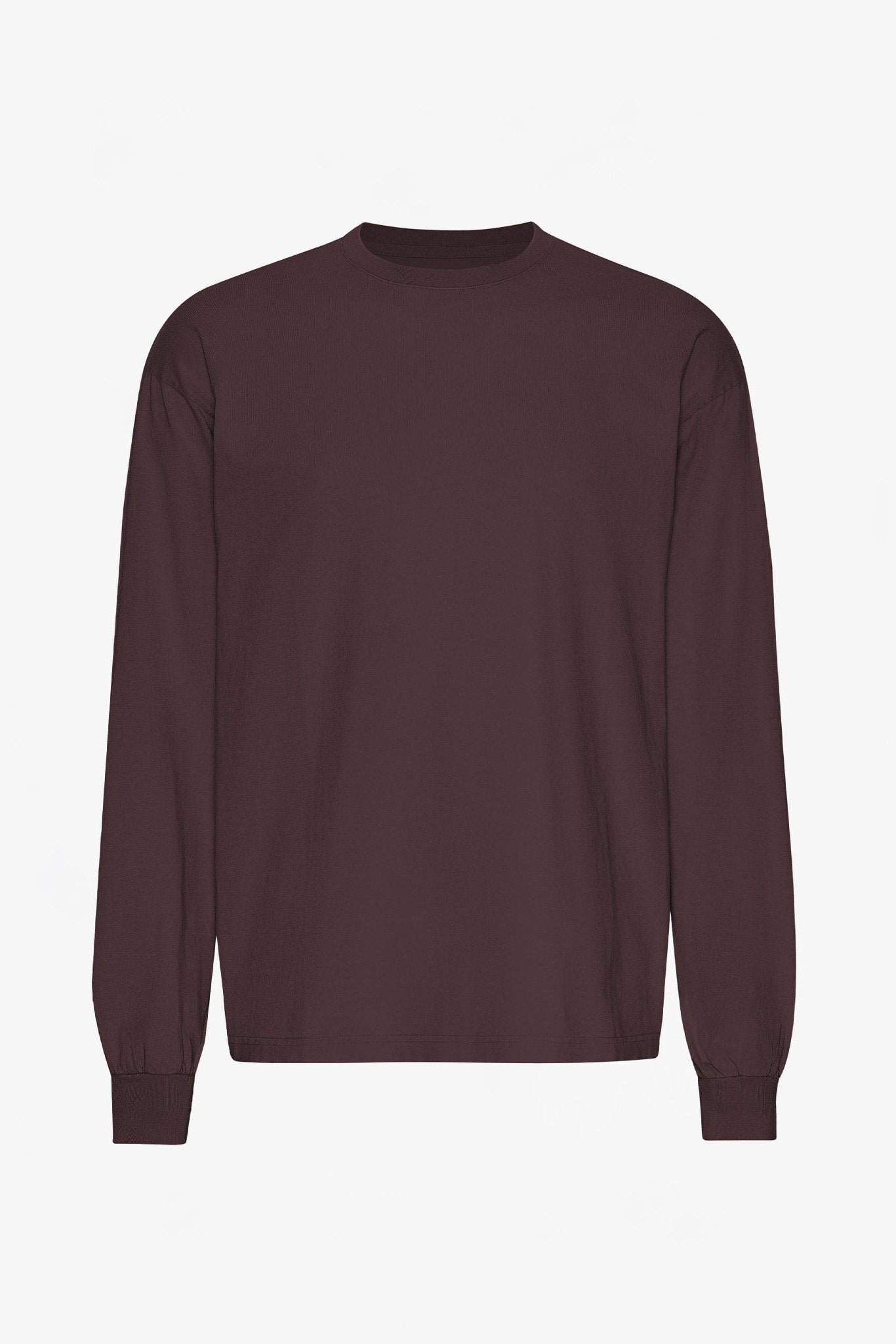 COLORFUL STANDARD - Oversized Organic L/S T-Shirt - Oxblood Red - BACKYARD