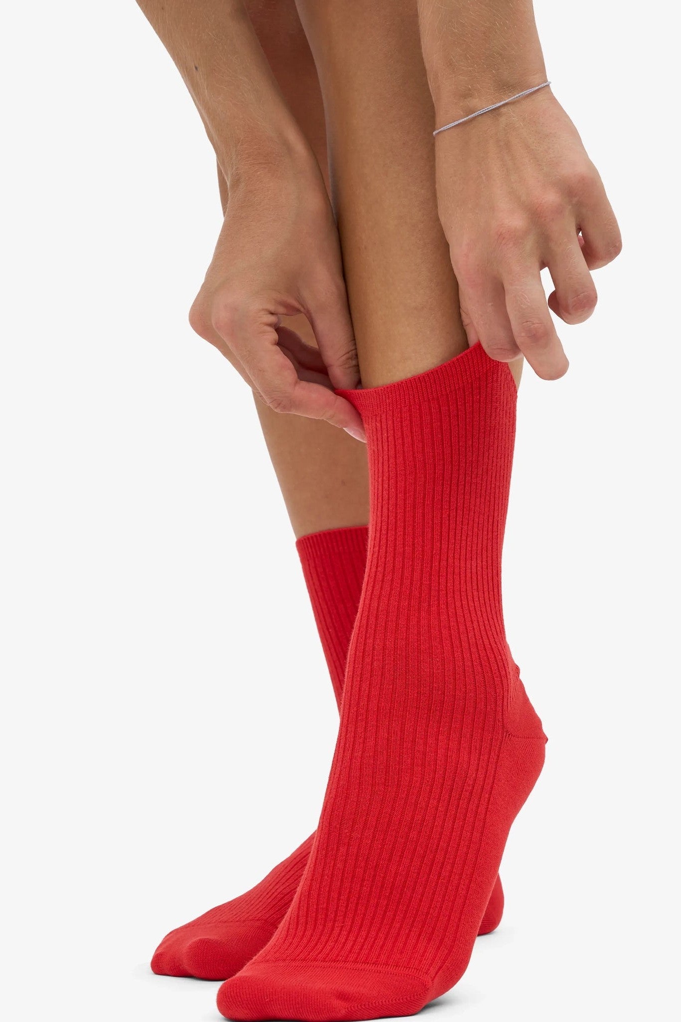 COLORFUL STANDARD - Women Classic Organic Sock - Red Tangerine - BACKYARD