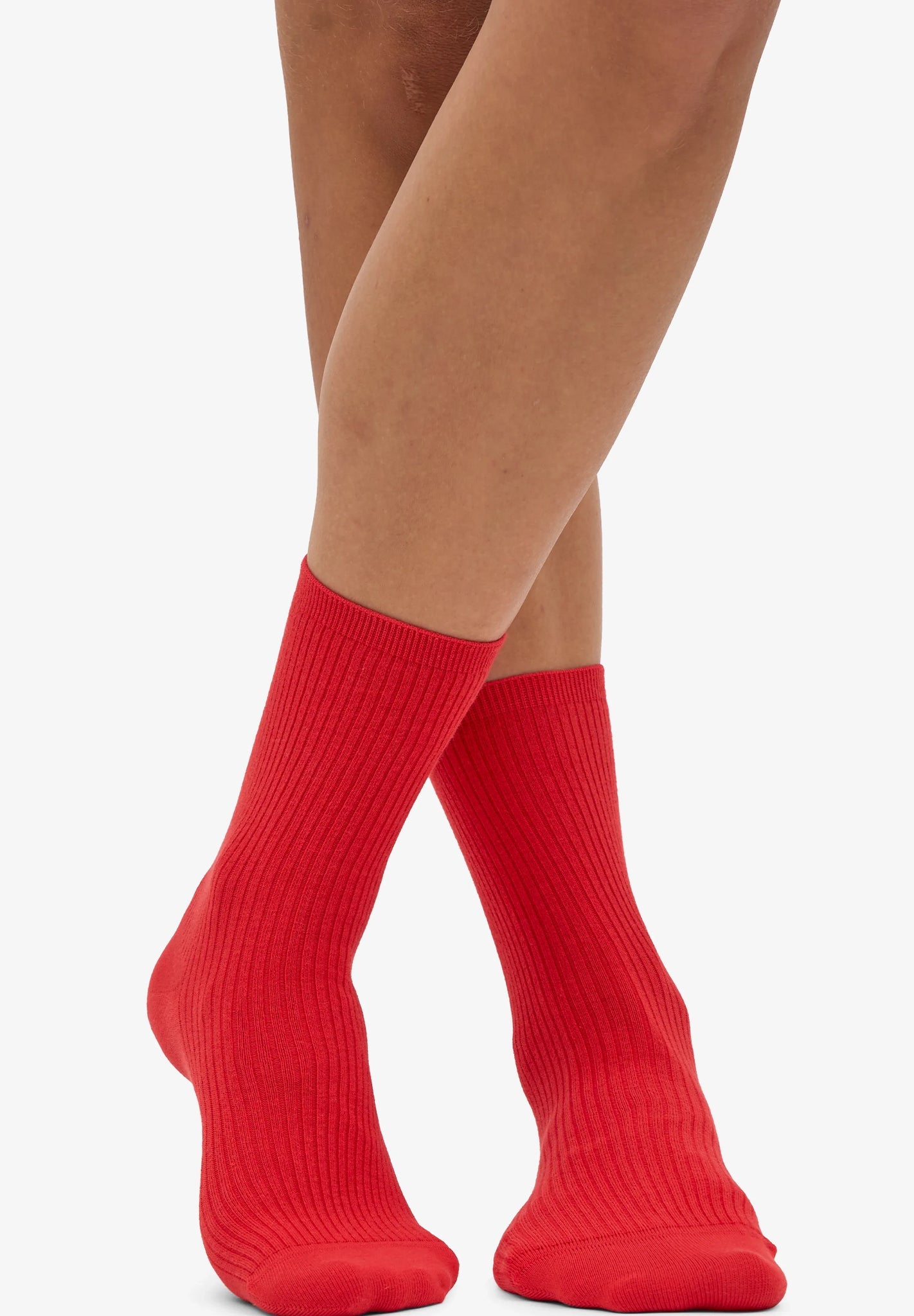 COLORFUL STANDARD - Women Classic Organic Sock - Red Tangerine - BACKYARD