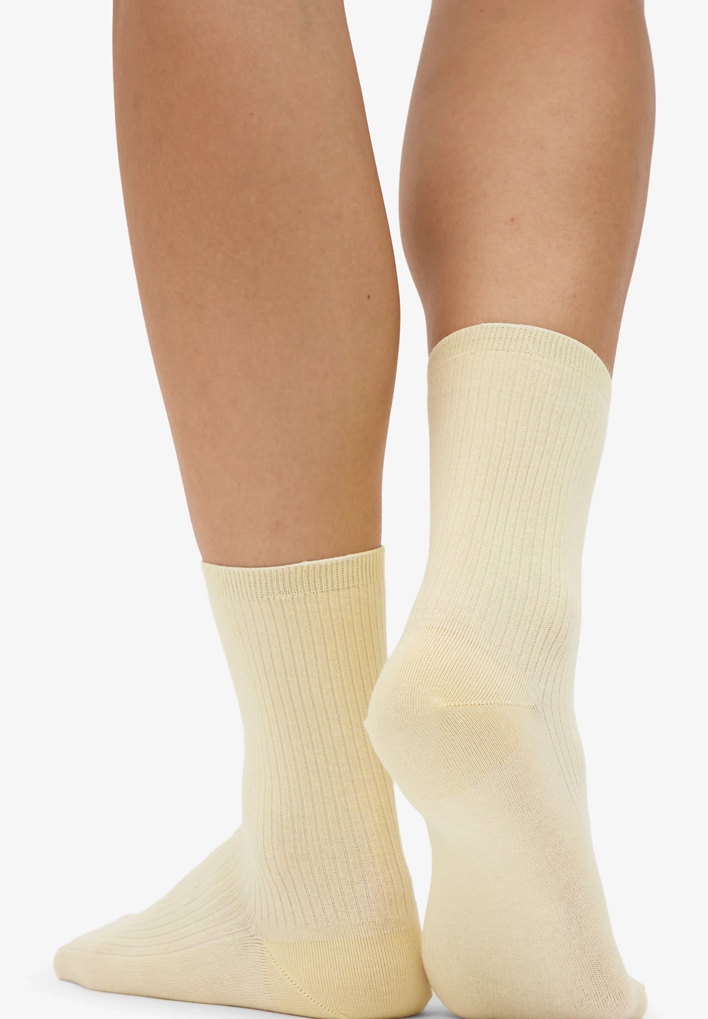 COLORFUL STANDARD - Women Classic Organic Sock - Soft Yellow - BACKYARD