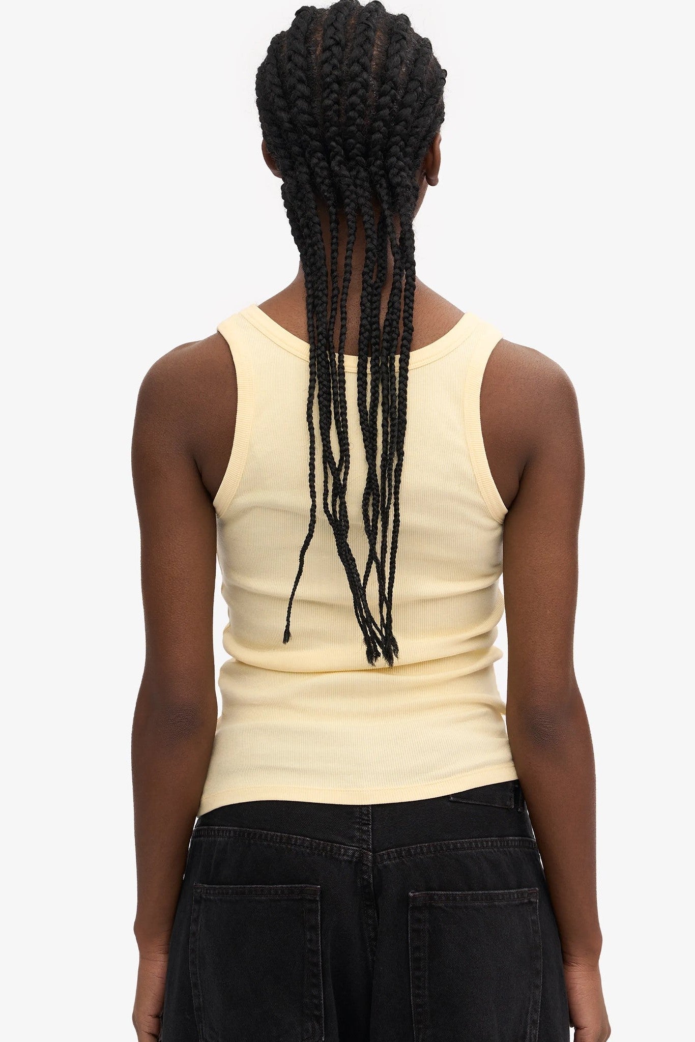 COLORFUL STANDARD - Women Organic Rib Tank Top - Soft Yellow - BACKYARD