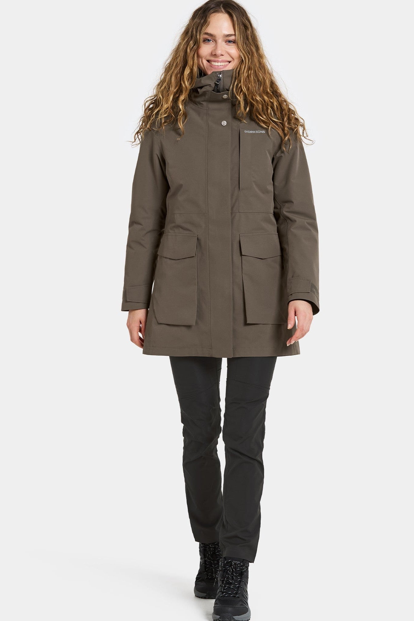 DIDRIKSONS - Harriet Women's Parka - Mocha Brown - BACKYARD