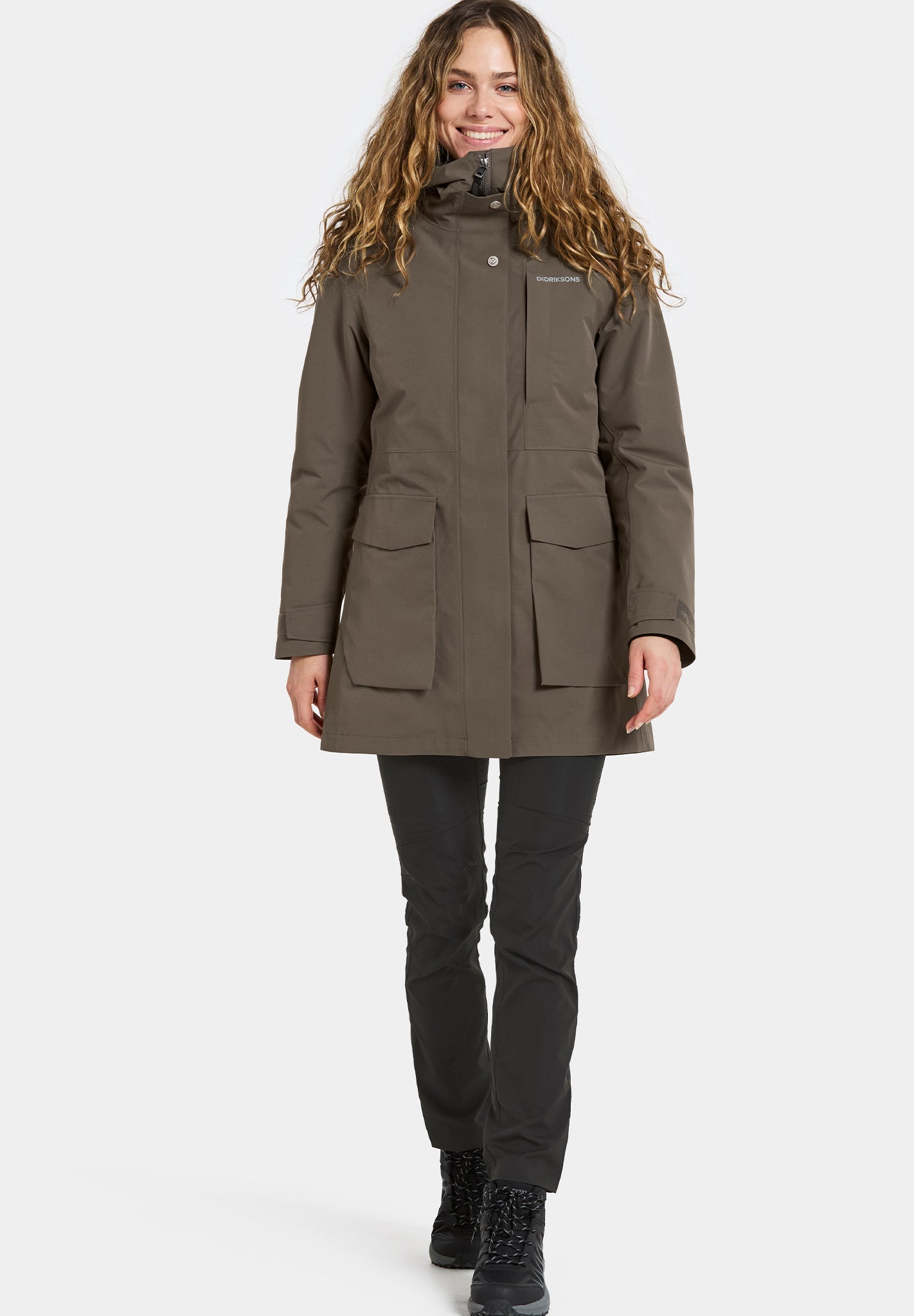 DIDRIKSONS - Harriet Women's Parka - Mocha Brown - BACKYARD