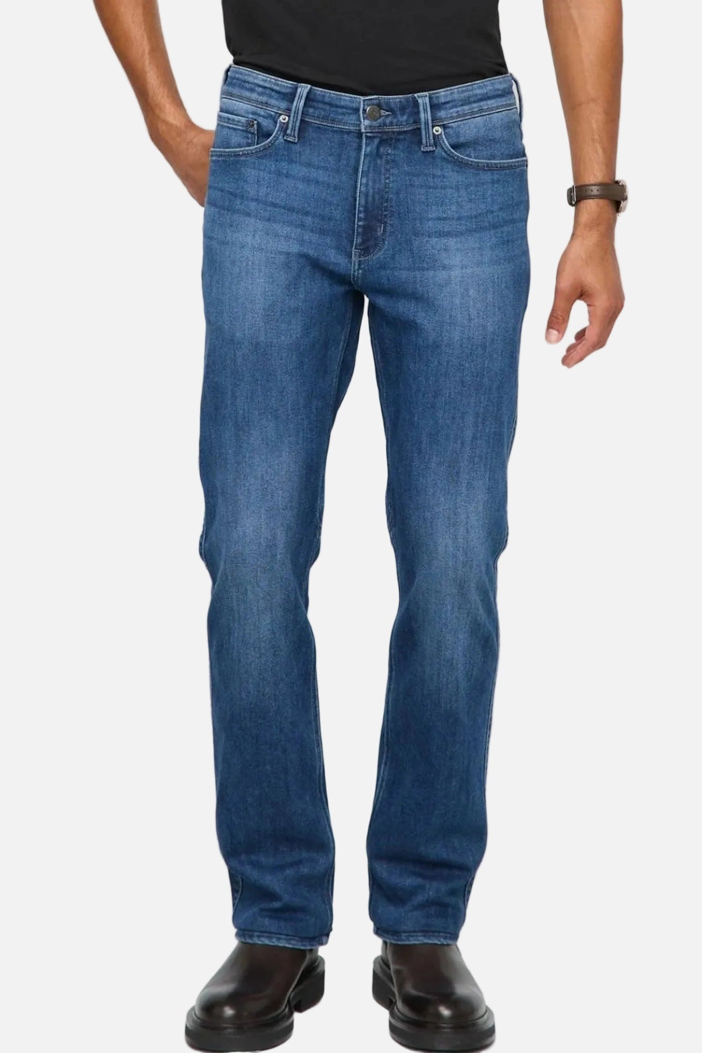 DUER - Tech Fleece Denim Straight - Classic Indigo - BACKYARD