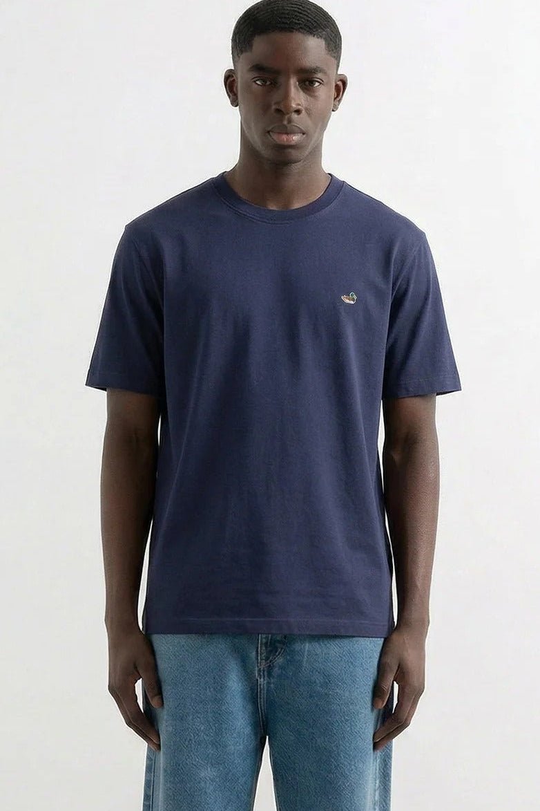 EDMMOND STUDIOS - Duck Patch T-Shirt - Plain Navy - BACKYARD