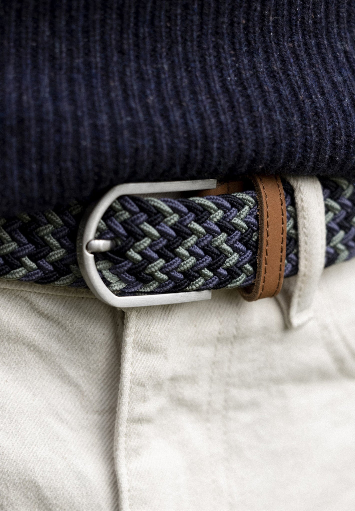FAGUO - Belt Syn Woven - Navy 72 - BACKYARD