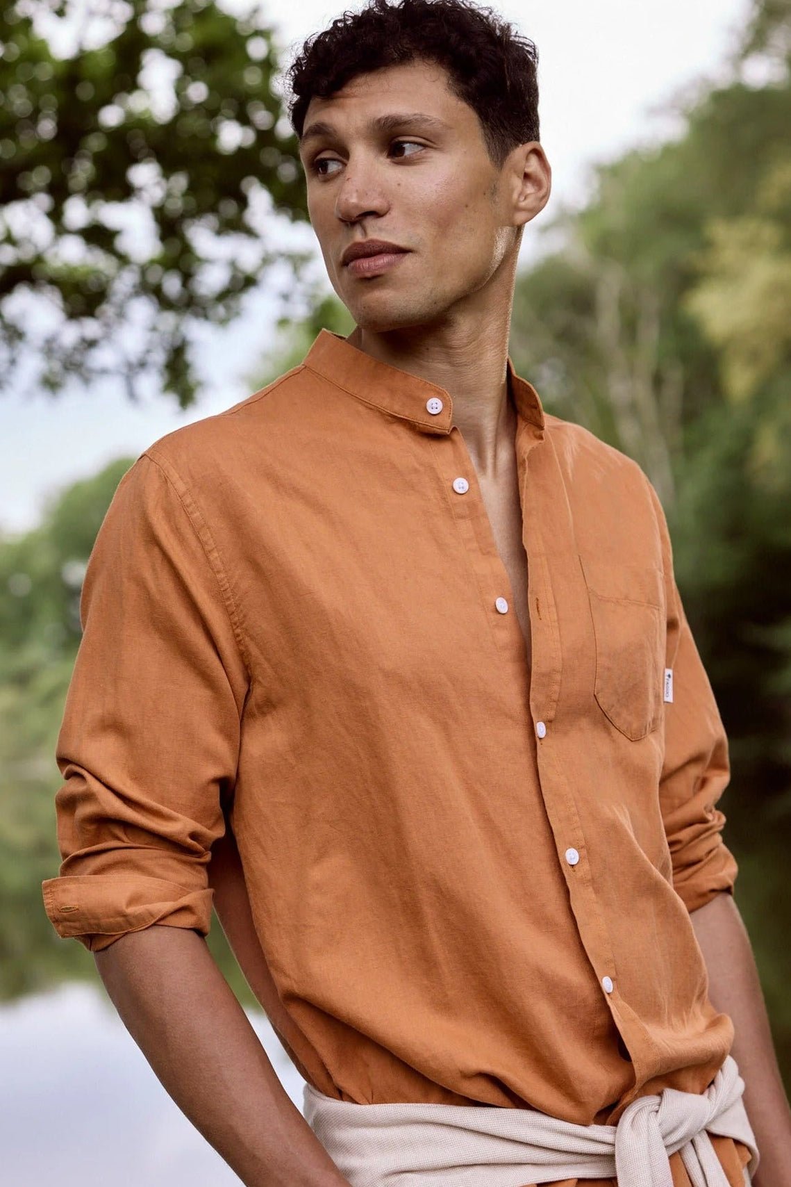 FAGUO - Chiavari Shirt Woven - Light Brick - BACKYARD
