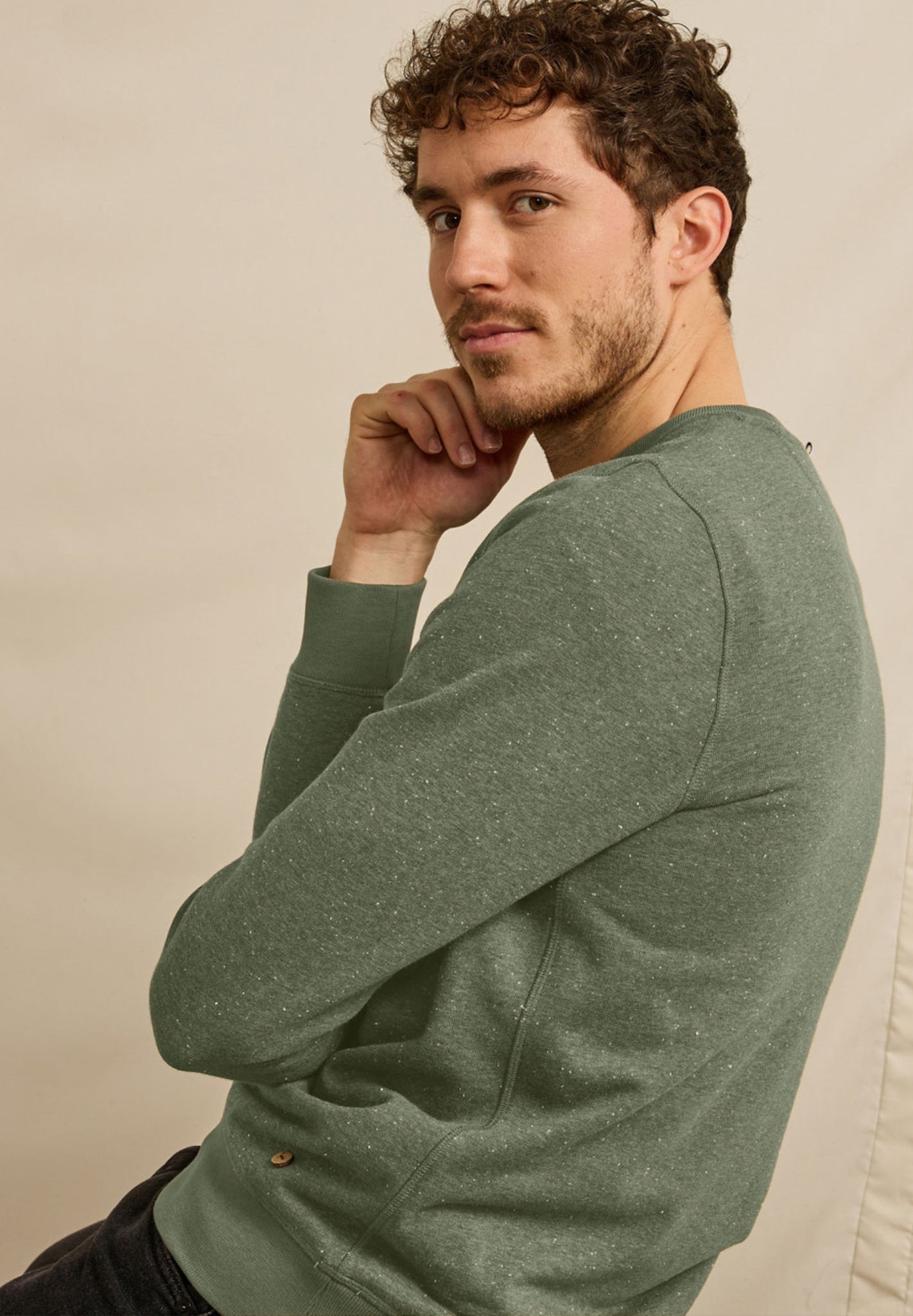 FAGUO - Donon Sweat Cotton - Kahki 00 - BACKYARD