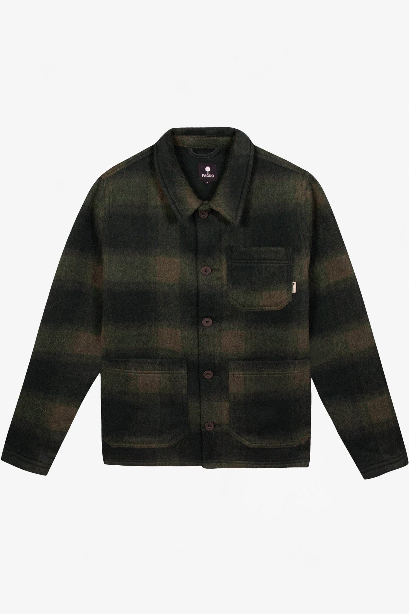 FAGUO - Lorge Outerwear Woven - Leaf Green Light Beige - BACKYARD