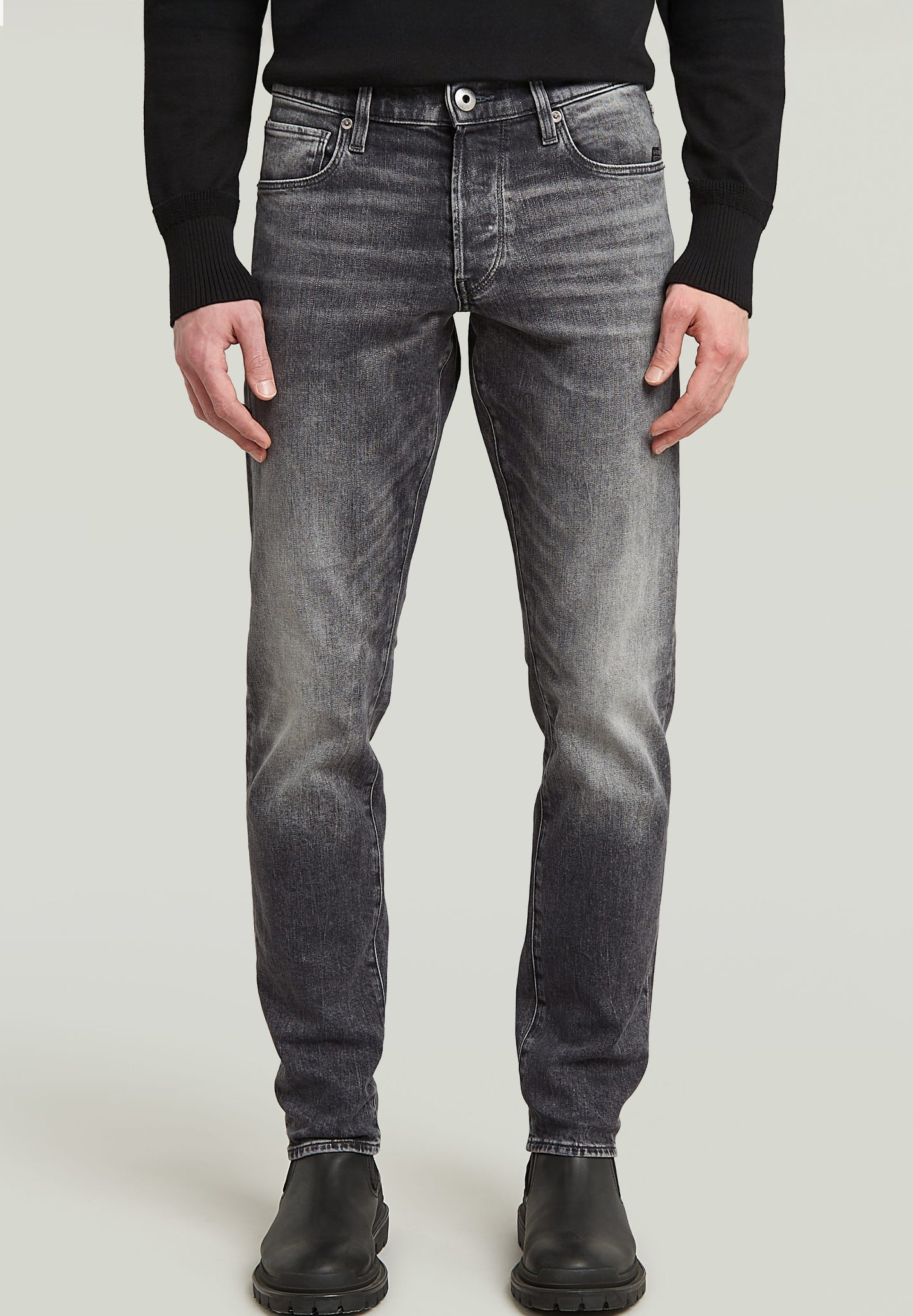 G - STAR - 3301 Regular Tapered - Faded Bullit - BACKYARD