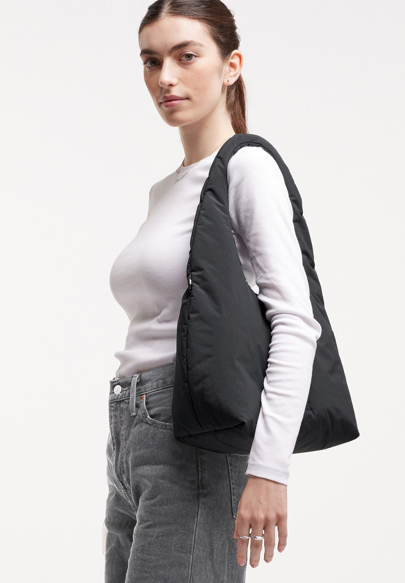 GOT BAG - Cloud Shoulder Bag - Black Monochrome - BACKYARD