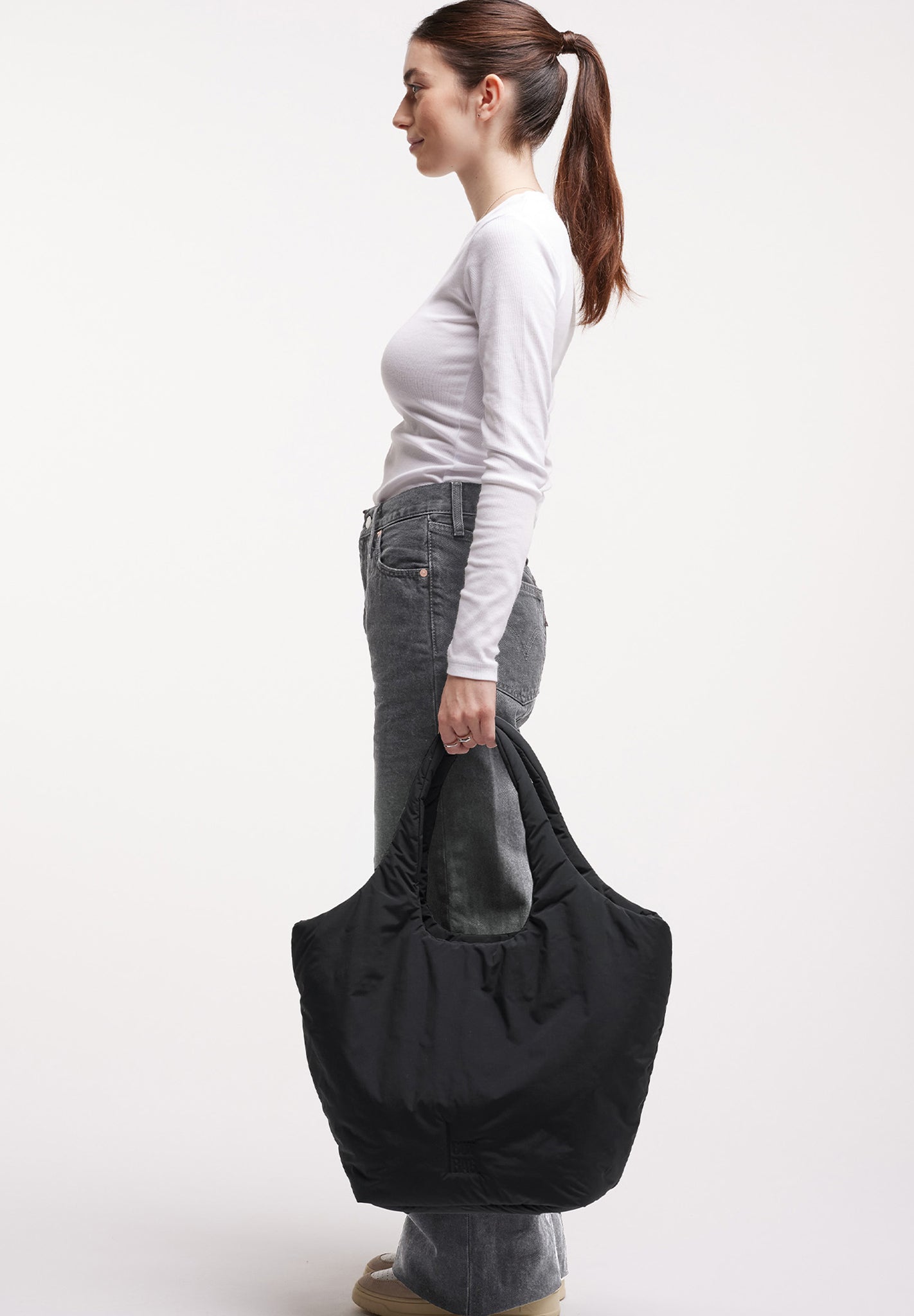 GOT BAG - Cloud Tote Bag - Black Monochrome - BACKYARD