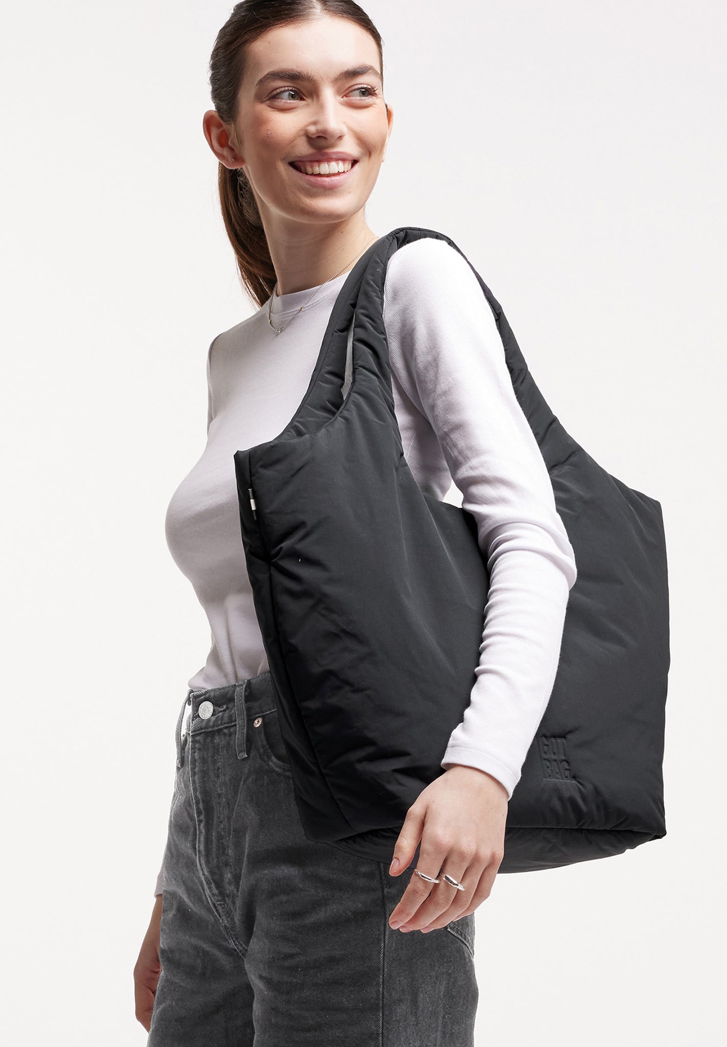 GOT BAG - Cloud Tote Bag - Black Monochrome - BACKYARD